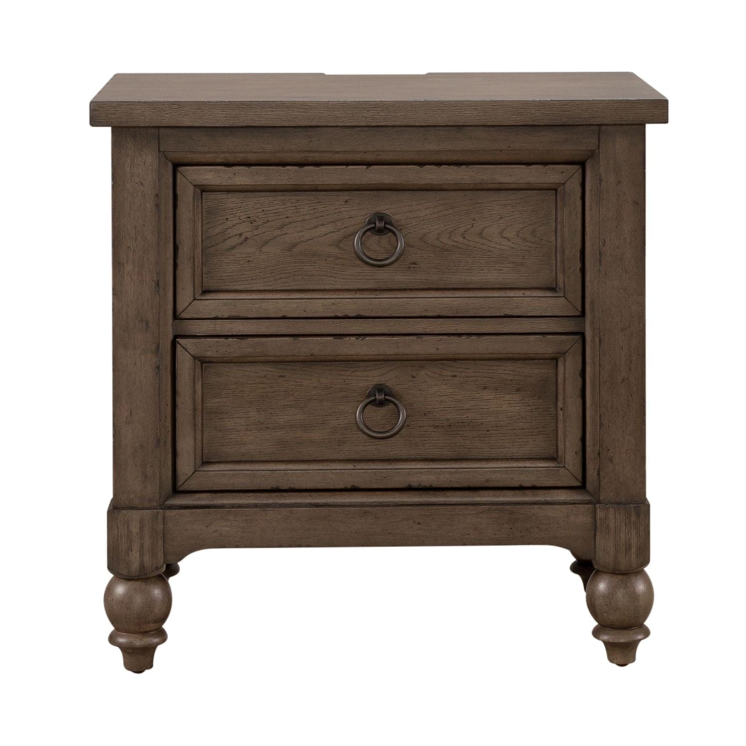 Americana Farmhouse Brown Nightstand-Nightstand-Liberty Furniture-New Braunfels Mattress Company