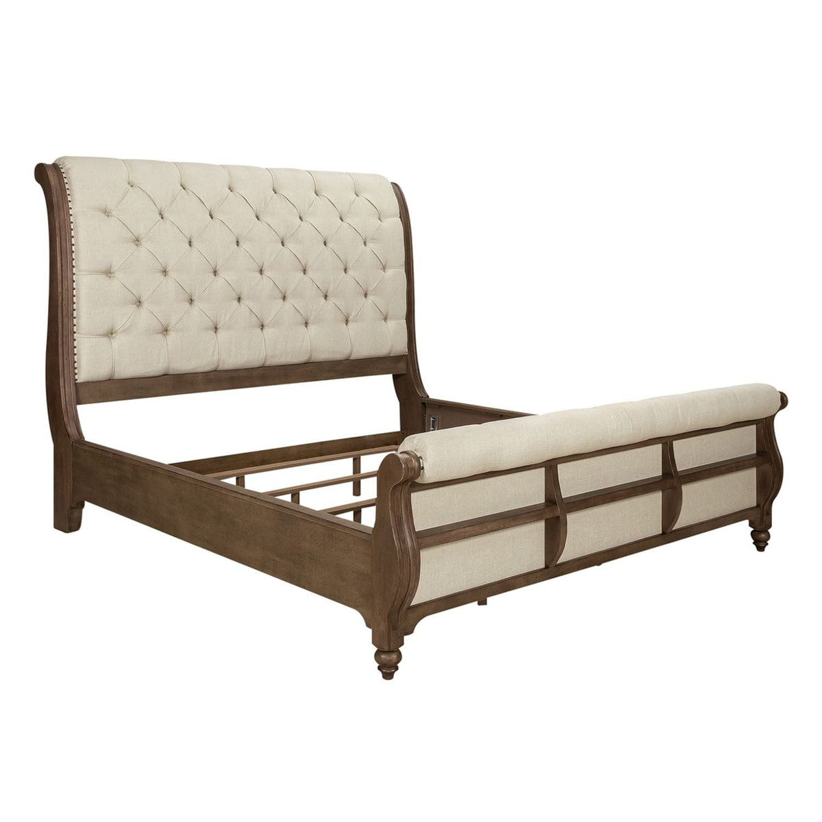 Americana Farmhouse Sleigh Bed-Bed-Liberty Furniture-New Braunfels Mattress Company