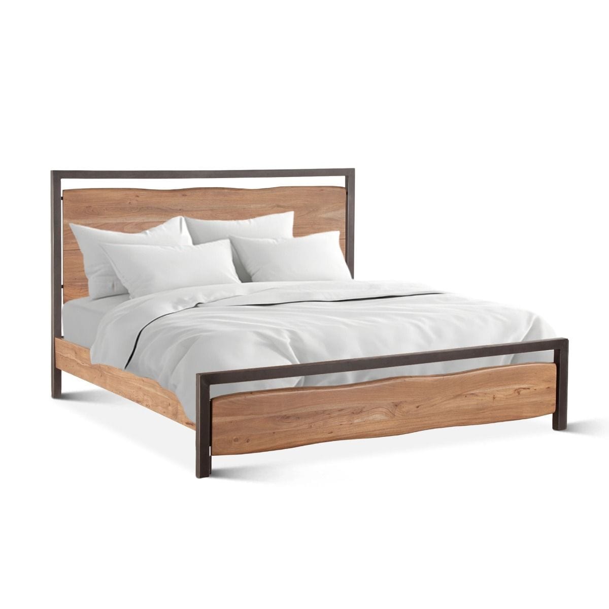 Aspen Smoked Acacia Bed-Bed-Home Trends & Design-New Braunfels Mattress Company