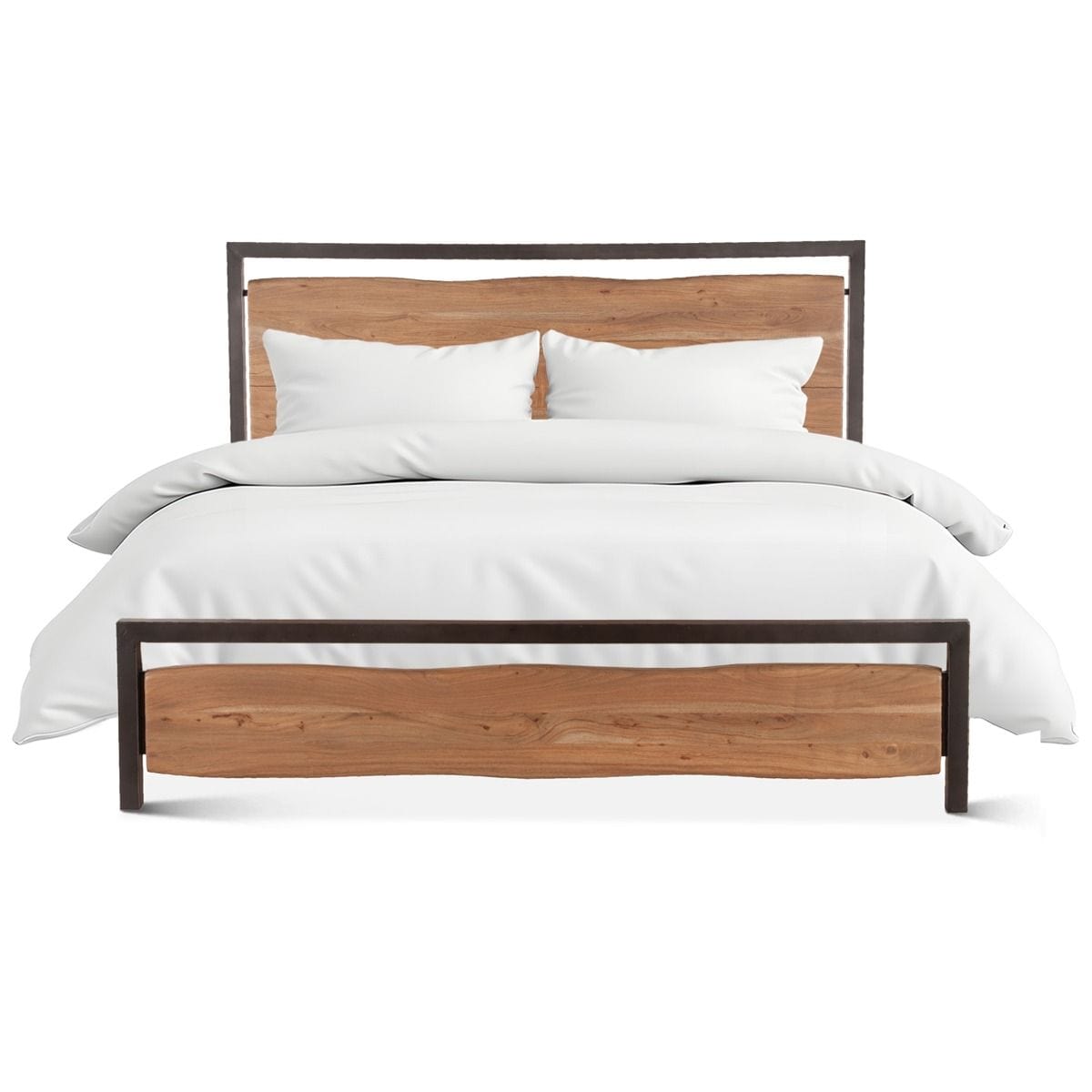 Aspen Smoked Acacia Bed-Bed-Home Trends & Design-New Braunfels Mattress Company