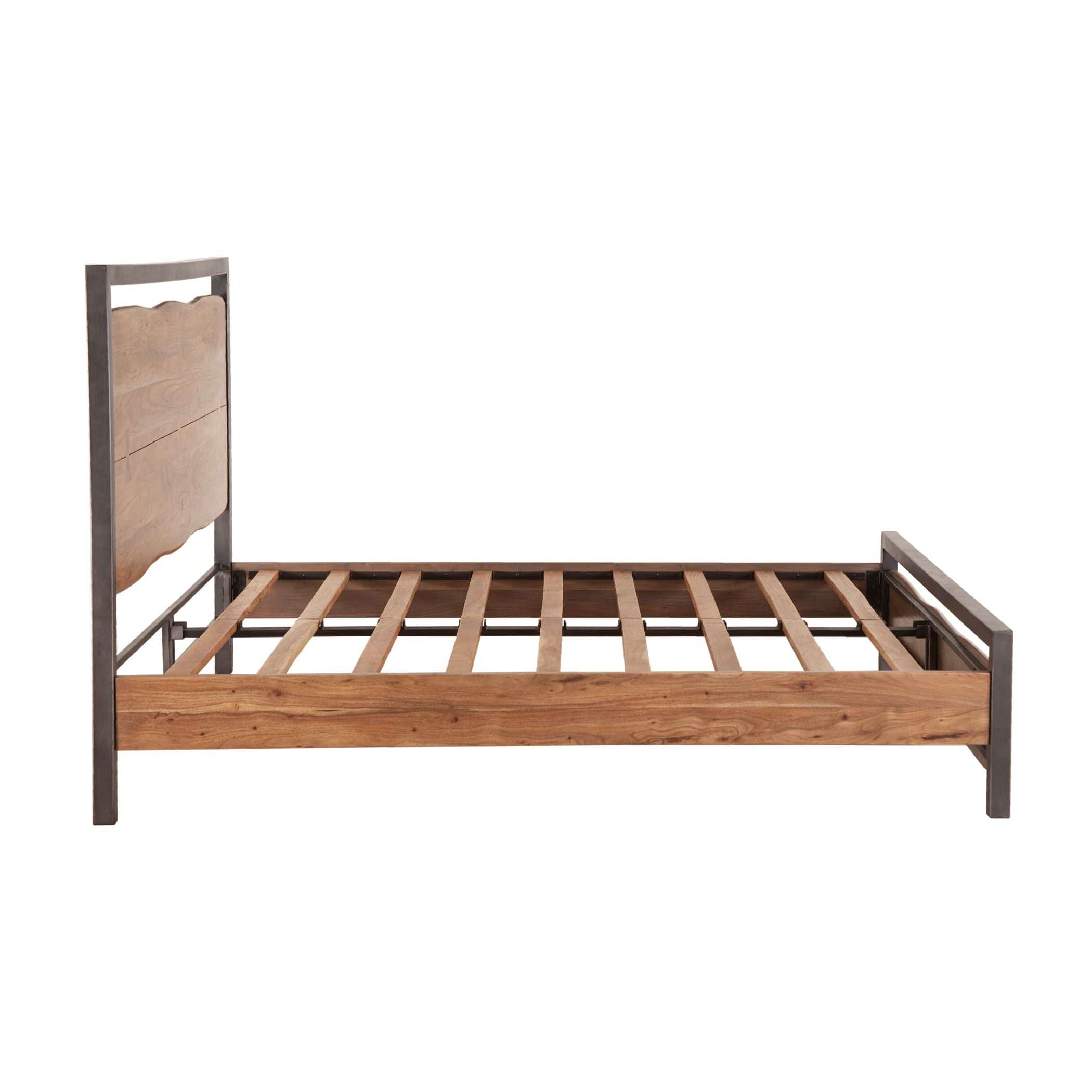 Aspen Smoked Acacia Bed-Bed-Home Trends & Design-New Braunfels Mattress Company
