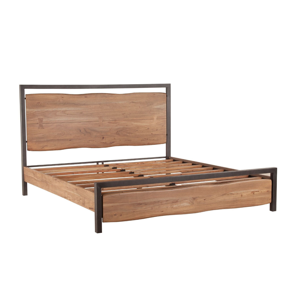 Aspen Smoked Acacia Bed-Bed-Home Trends & Design-New Braunfels Mattress Company
