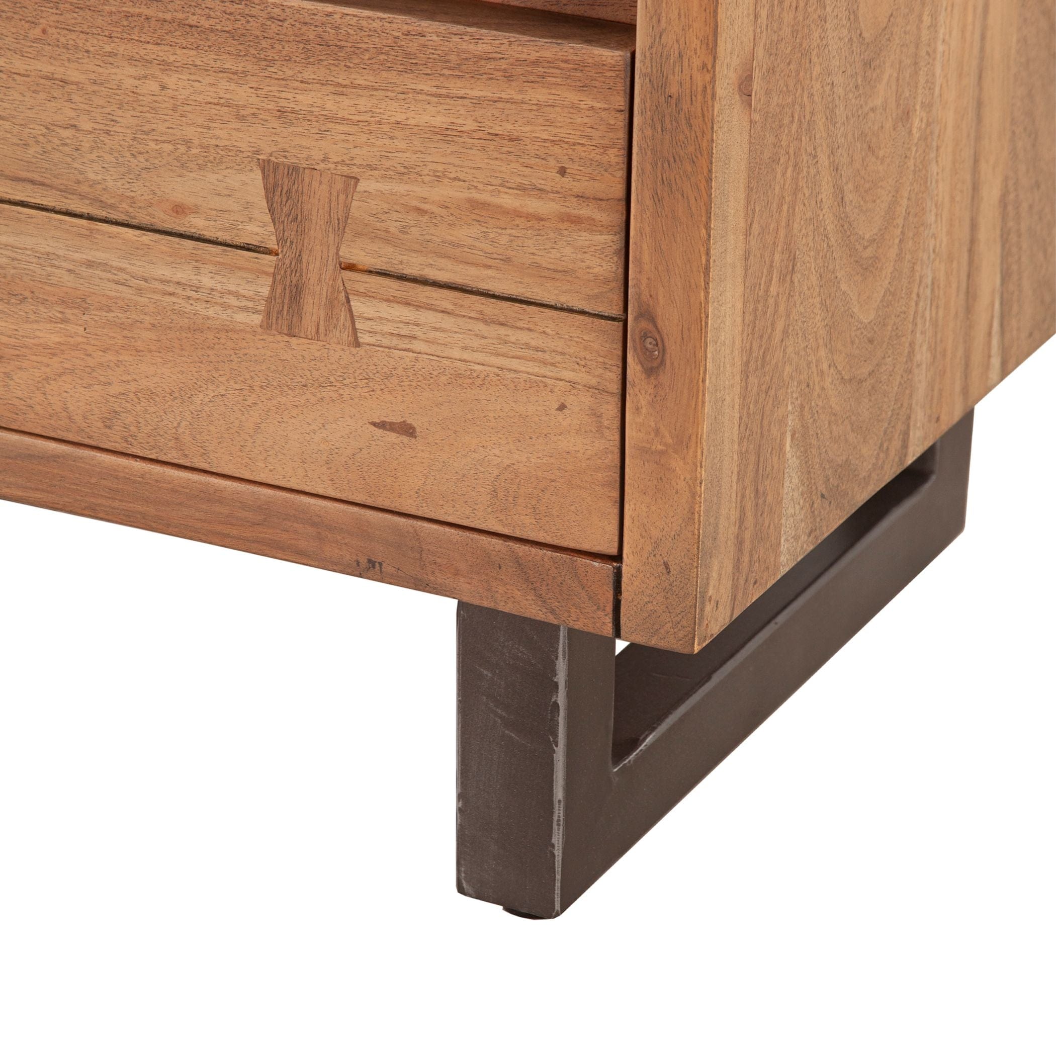 Aspen Smoked Acacia Nighstand-Nightstand-Home Trends & Design-New Braunfels Mattress Company