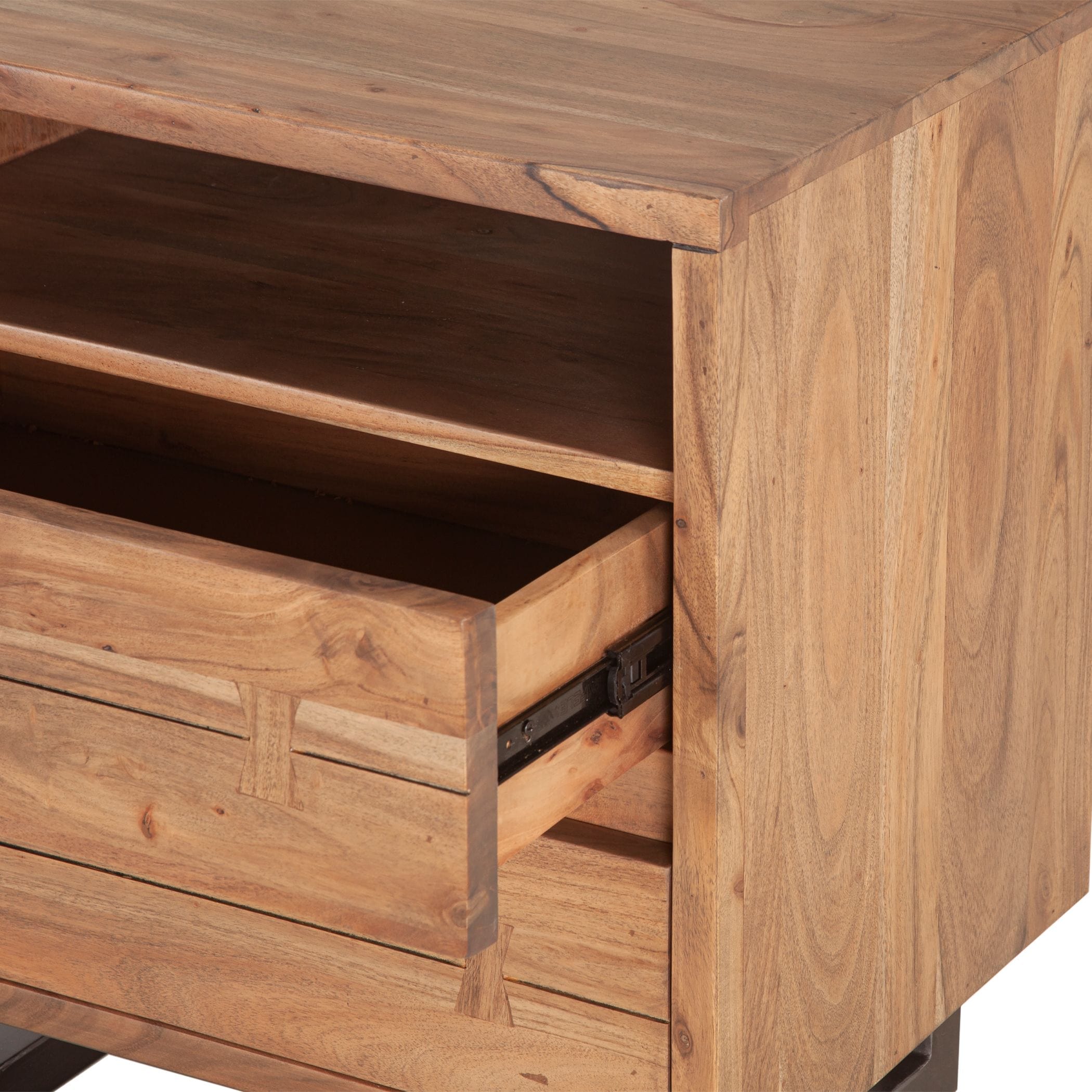 Aspen Smoked Acacia Nighstand-Nightstand-Home Trends & Design-New Braunfels Mattress Company
