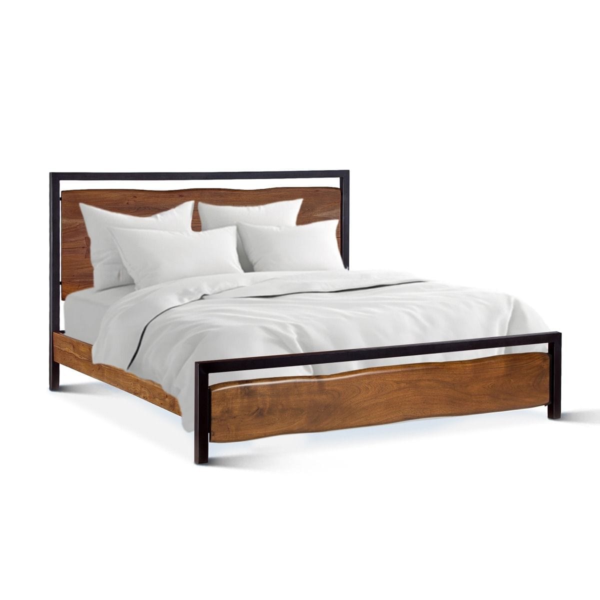 Aspen Walnut Bed-Bed-Home Trends & Design-New Braunfels Mattress Company