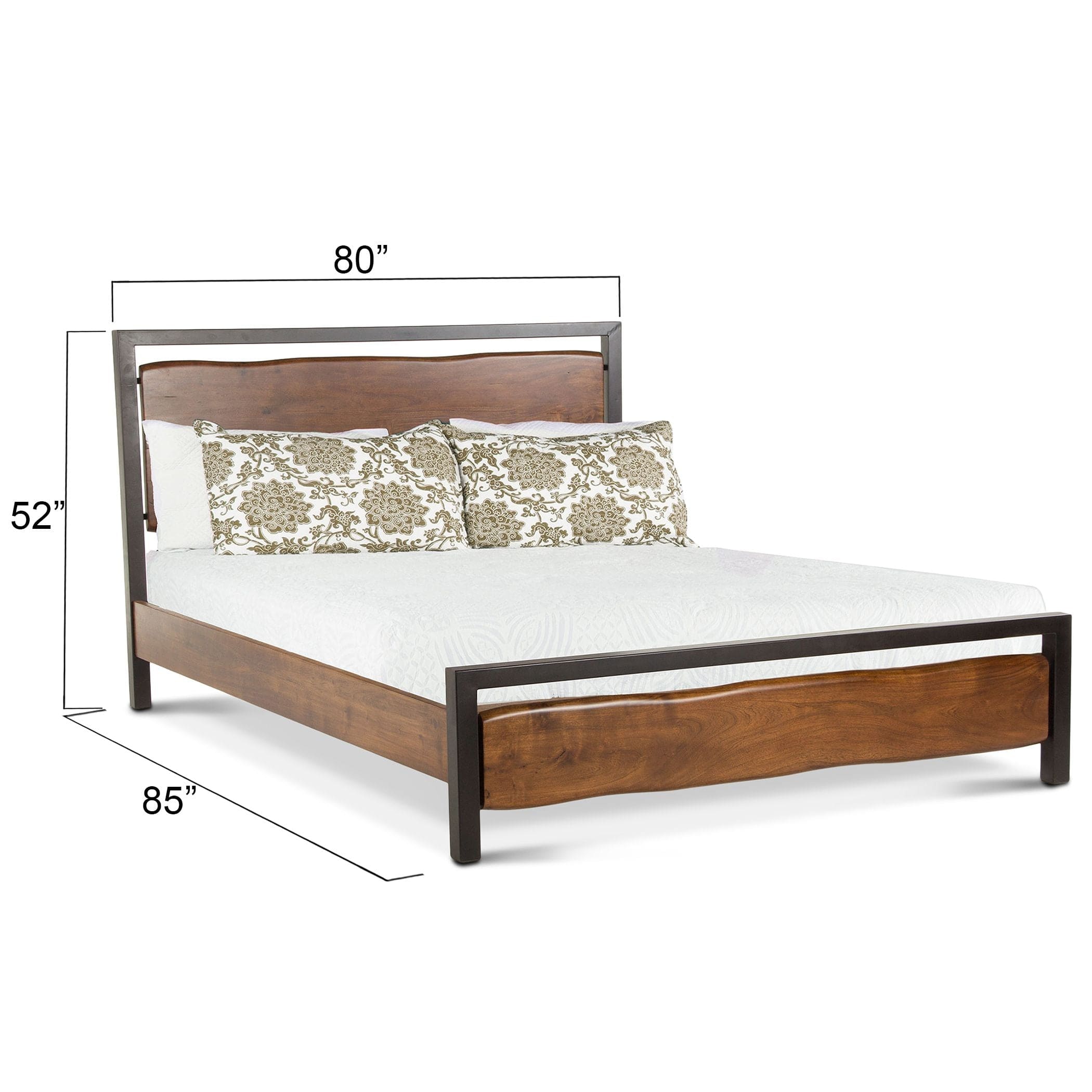 Aspen Walnut Bed-Bed-Home Trends & Design-New Braunfels Mattress Company