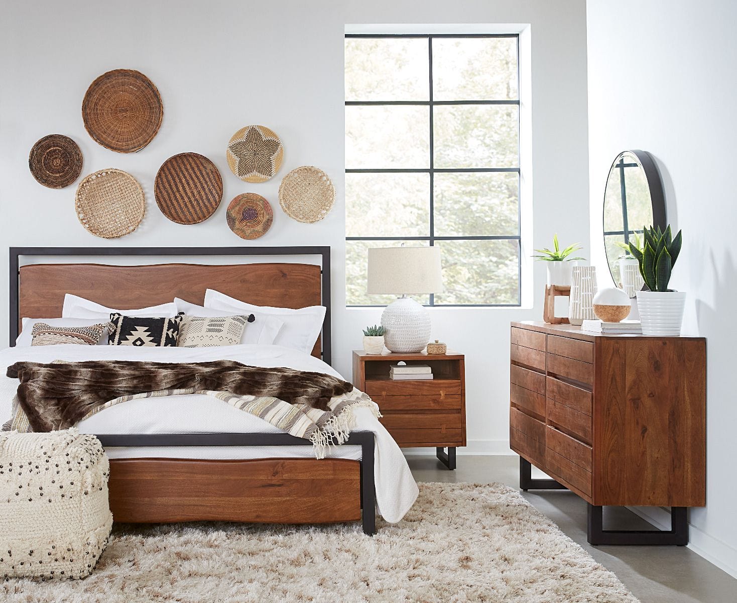 Aspen Walnut Bed-Bed-Home Trends & Design-New Braunfels Mattress Company