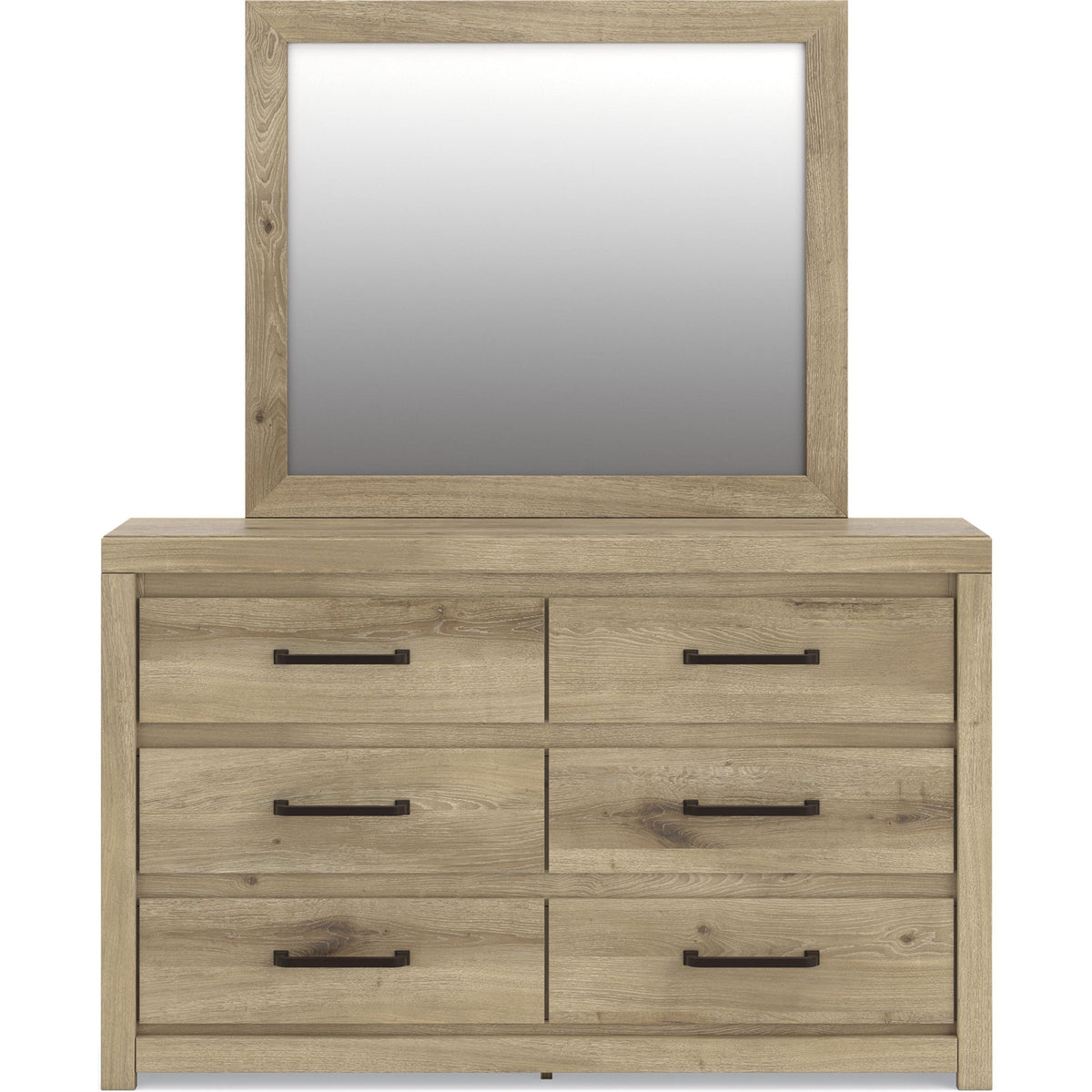 Benchcraft Brozmont 6-Drawer Dresser with Mirror B1045-31/B1045-36