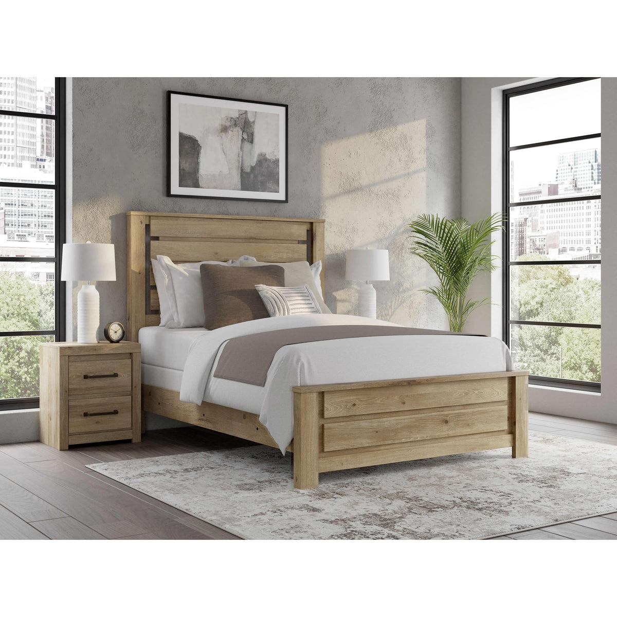 Benchcraft Brozmont B1045 8 pc Queen Panel Bedroom Set