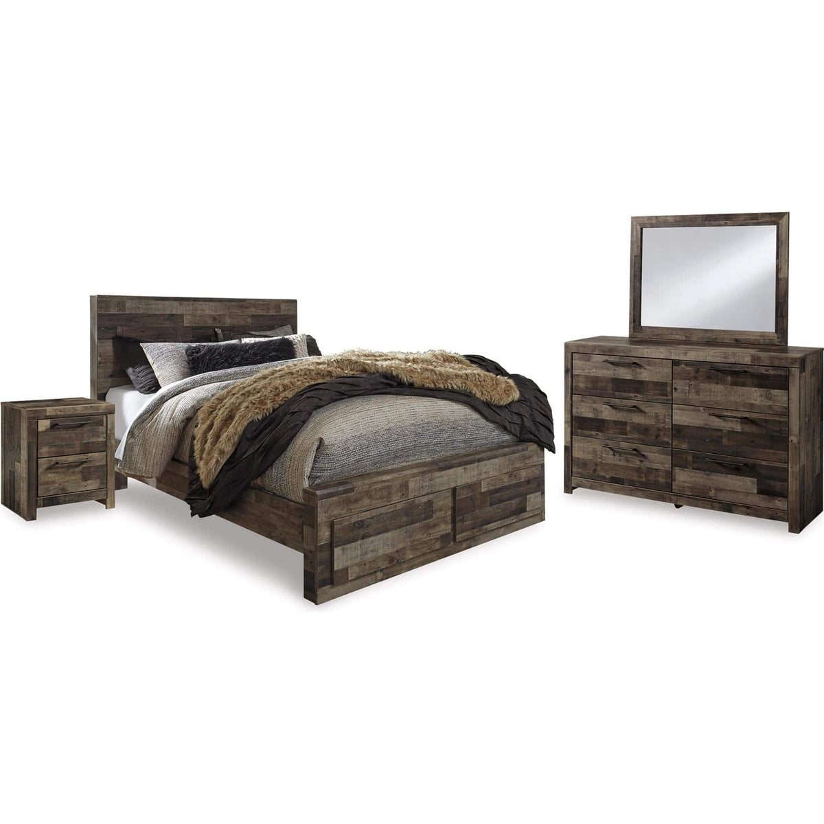 Benchcraft Derekson B200B49 7 pc Queen Panel Bedroom Set