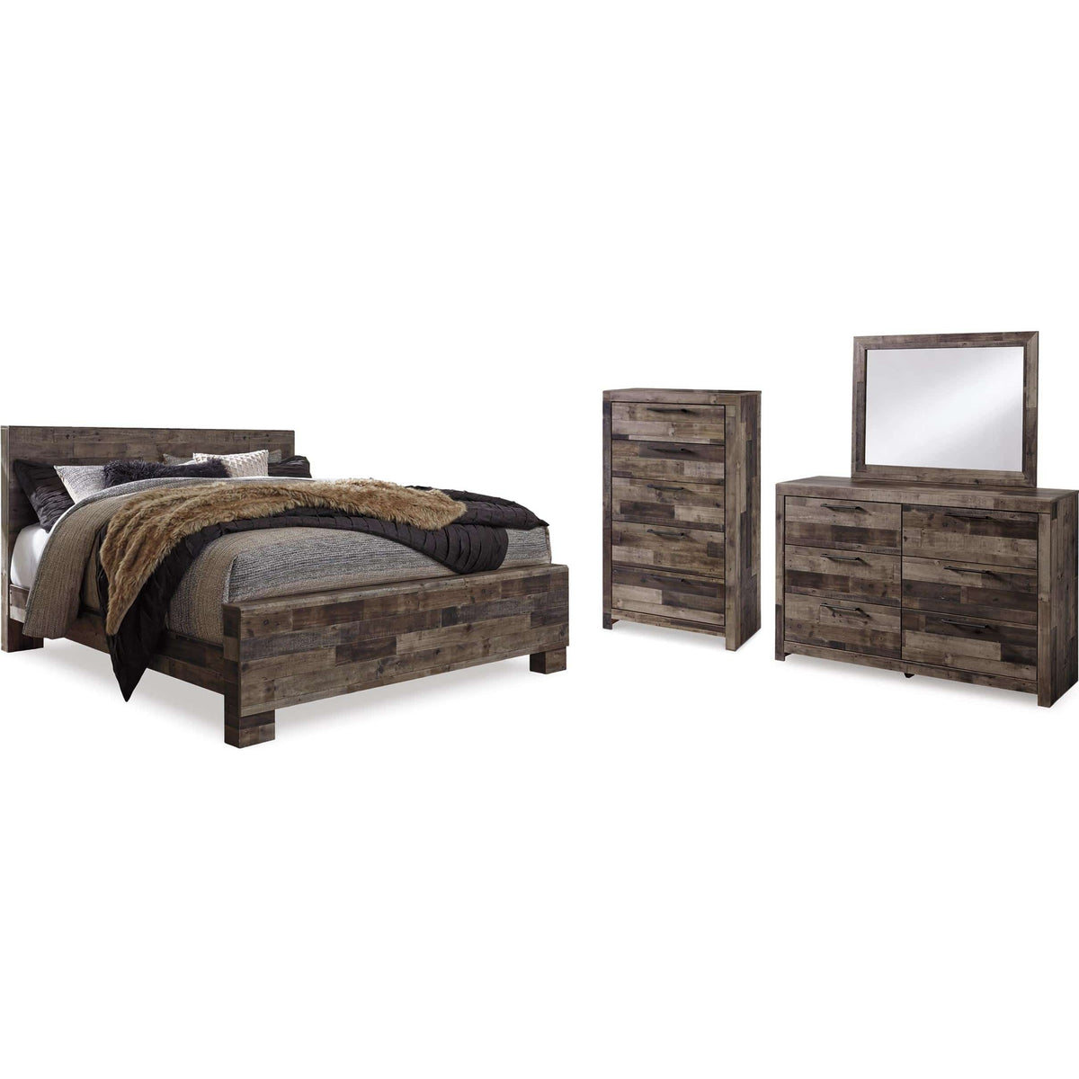 Benchcraft Derekson B200B63 6 pc King Panel Bedroom Set