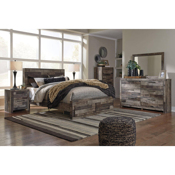 Benchcraft Derekson B200B84 6 pc Queen Panel Storage Bedroom Set