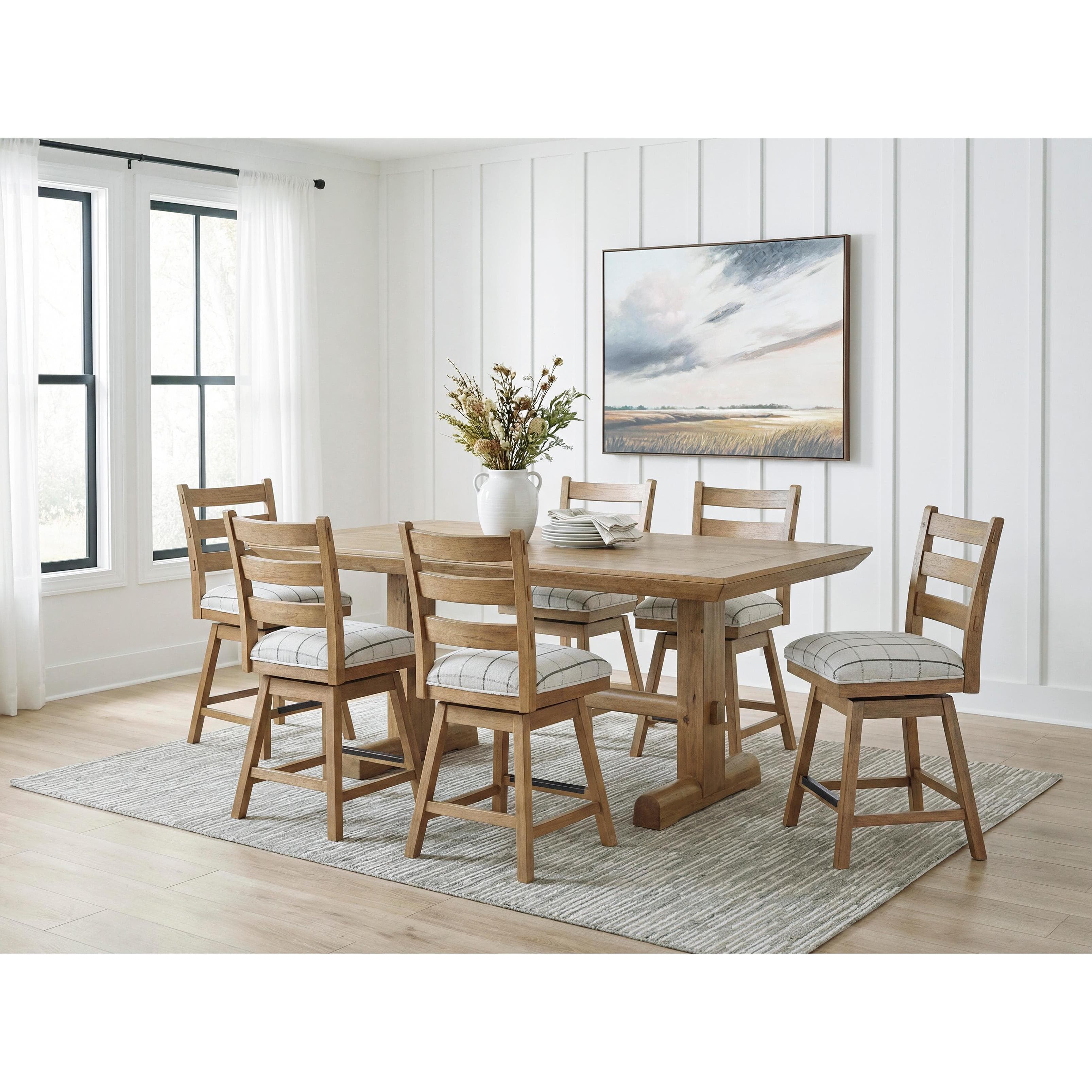 Benchcraft Ridgester D858 7 pc Counter Height Dining Set