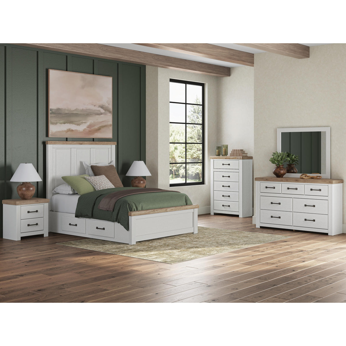 Benchcraft Savonport 7-Drawer Dresser with Mirror B4615-31/B4615-36