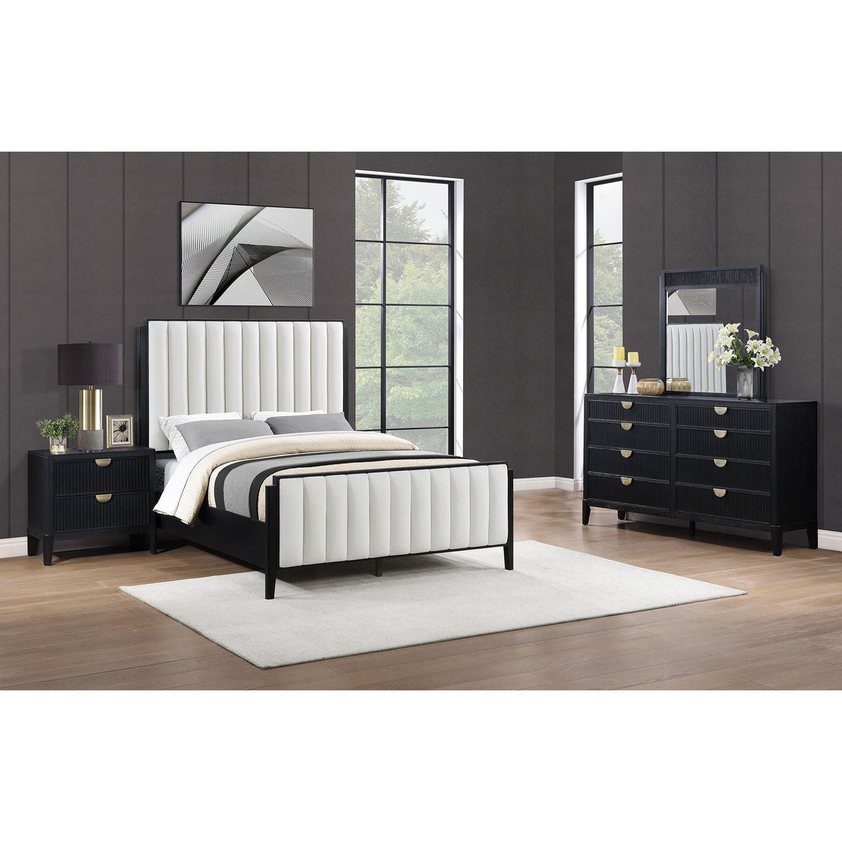 Coaster Furniture Brookmead 224710KE-S4 6 pc King Upholstered Bedroom Set