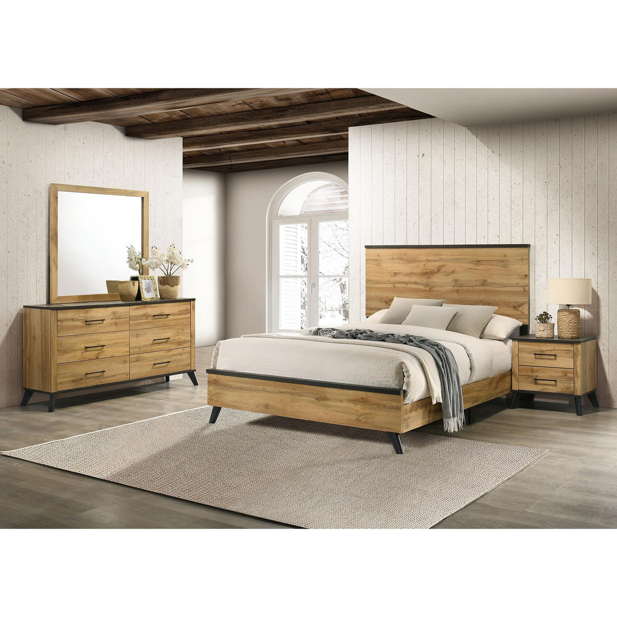 Coaster Furniture Kaywood 225001KE-S4 6 pc King Panel Bedroom Set