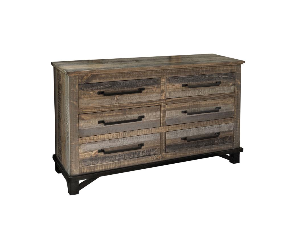 Loft Brown Low Dresser-Dresser-New Braunfels Mattress Company-New Braunfels Mattress Company