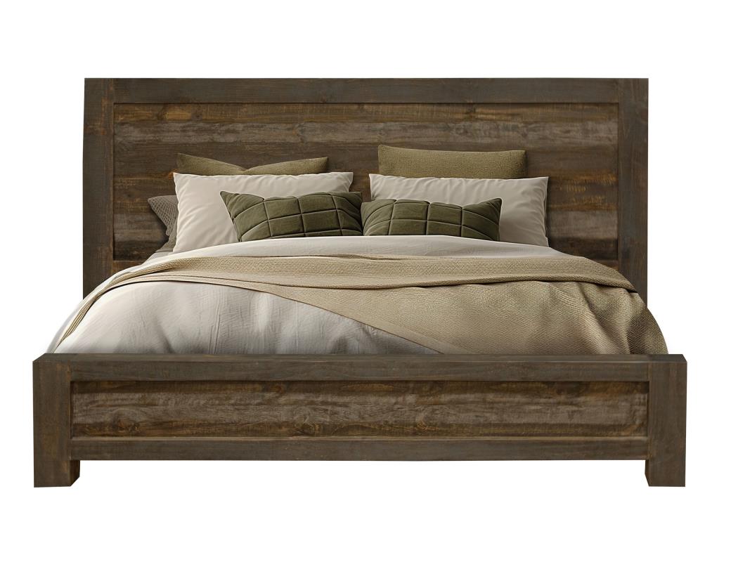 Loft Brown Low Profile Bed-Bed-New Braunfels Mattress Company-New Braunfels Mattress Company