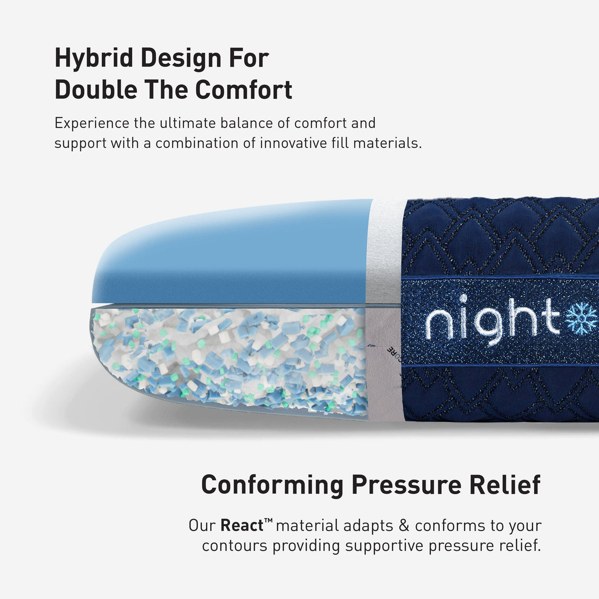 Night Ice Performance Pillow-Sleep & Bedroom Accessories-Bedgear-New Braunfels Mattress Company