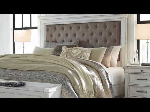  Size_California King --  Kanwyn B777 California King Upholstered Panel Storage Bed EXTERNAL_VIDEO 1