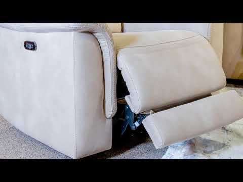  Manufacturer Color_Sand --  Next-Gen Durapella 5930213 Power Recliner with Adjustable Headrest EXTERNAL_VIDEO 1