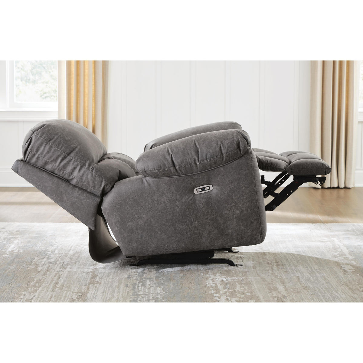 Signature Design by Ashley Bakerstein PC1250315 Power Recliner Sofa with Adjustable Headrest