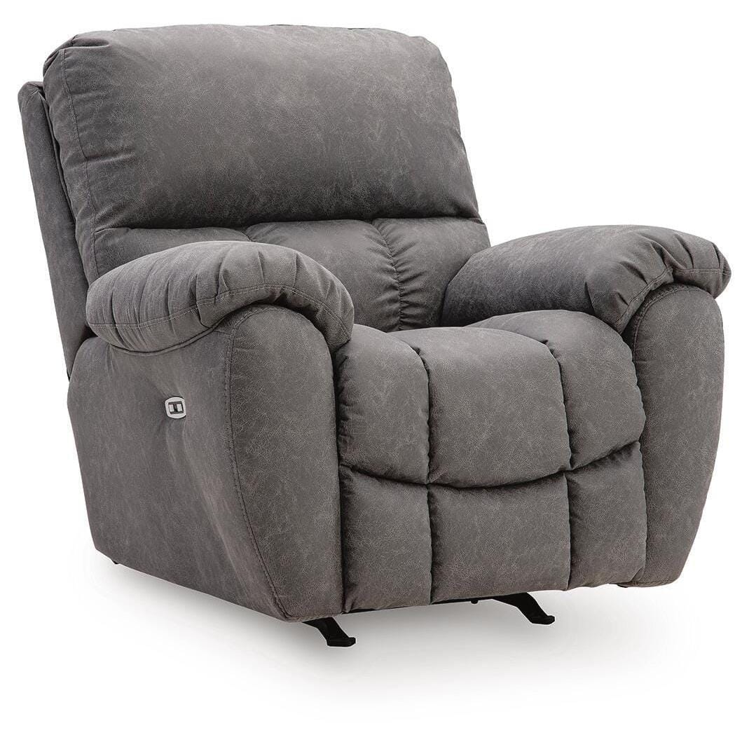 Signature Design by Ashley Bakerstein PC1250398 Power Rocker Recliner with Adjustable Headrest