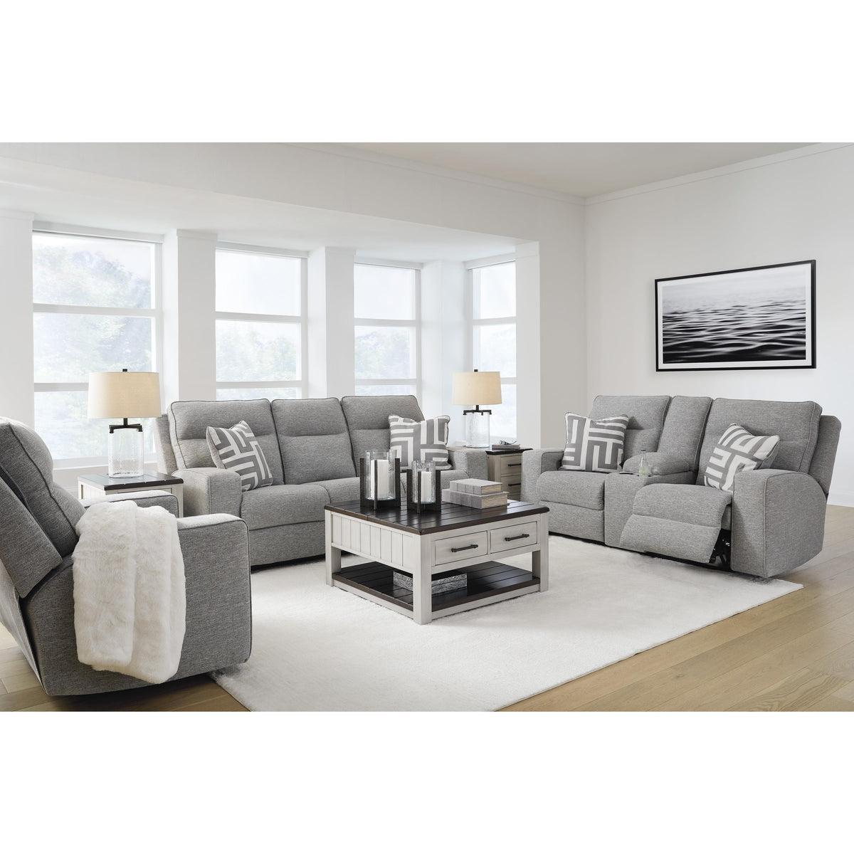 Signature Design by Ashley Biscoe 90503U2 3 pc Power Reclining Living Room Set