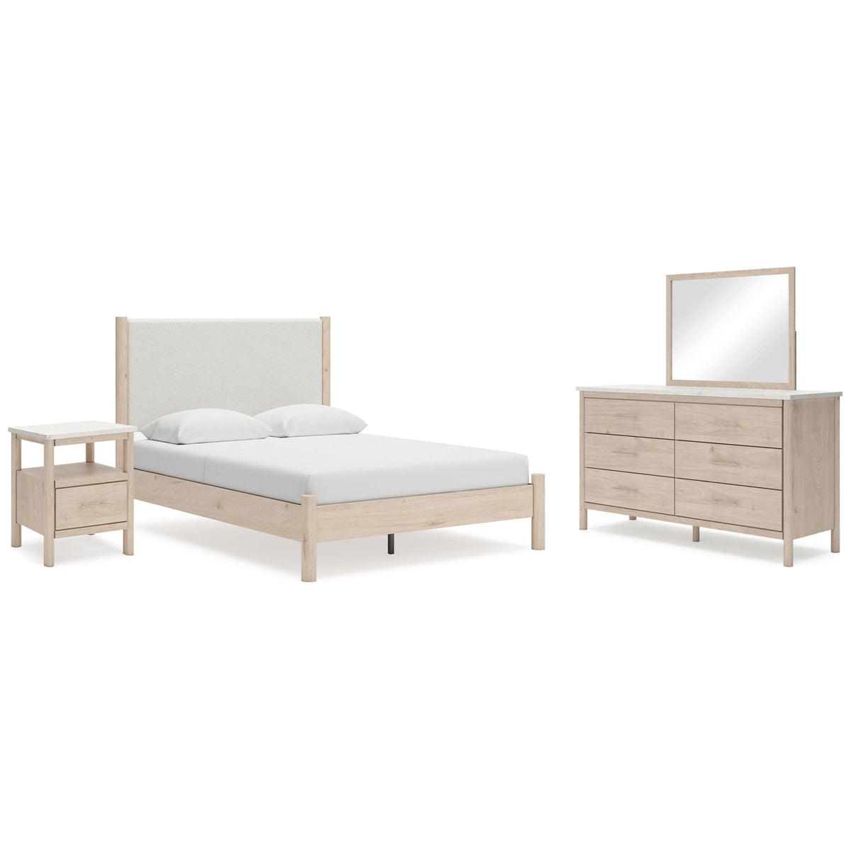 Signature Design by Ashley Cadmori B2615B12 6 pc Queen Panel Bedroom Set