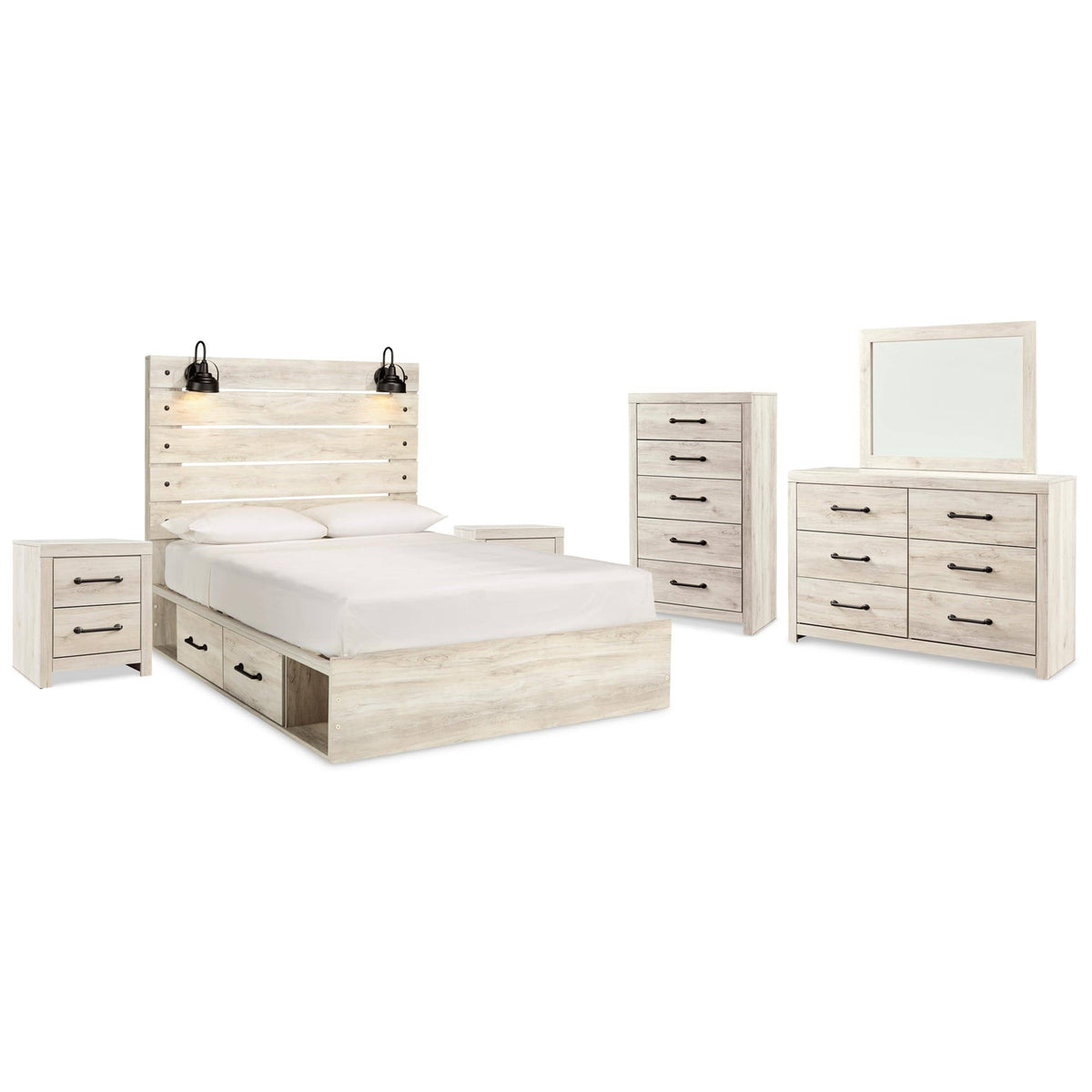Signature Design by Ashley Cambeck B192B100 8 pc Queen Panel Bedroom Set