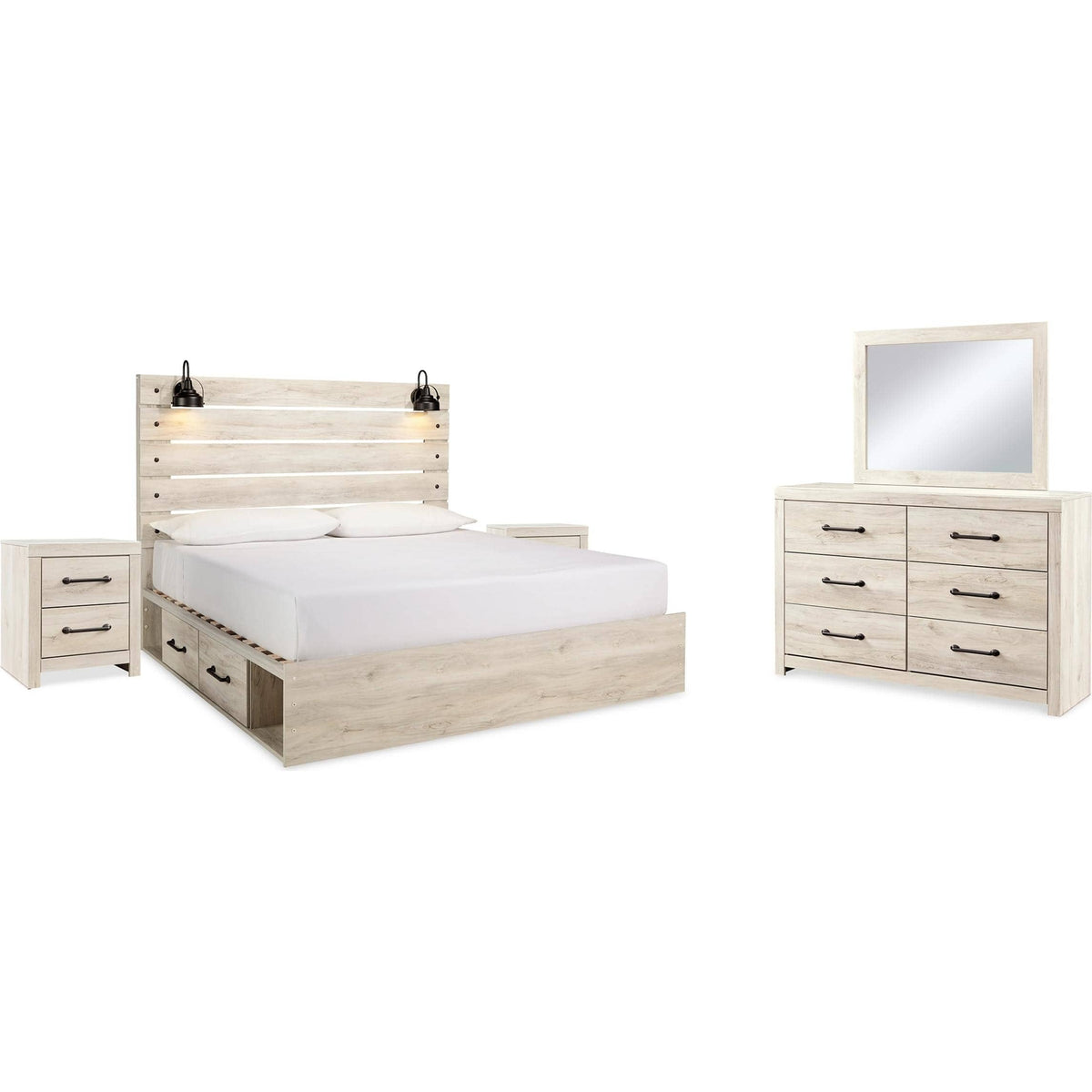 Signature Design by Ashley Cambeck B192B58 7 pc King Storage Panel Bedroom Set