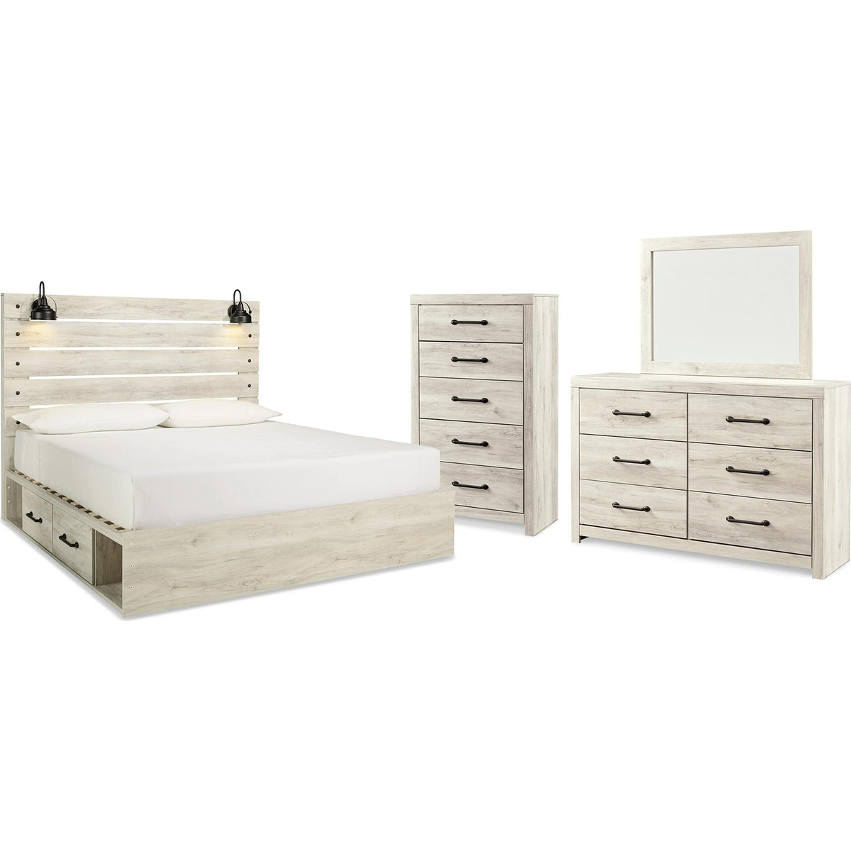 Signature Design by Ashley Cambeck B192B66 6 pc King Storage Panel Bedroom Set
