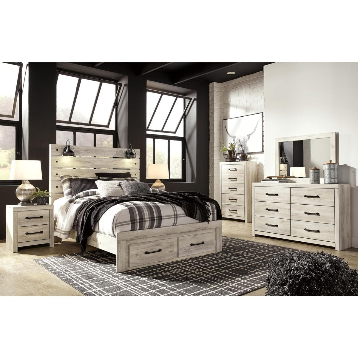 Signature Design by Ashley Cambeck B192B74 6 pc Queen Panel Bedroom Set