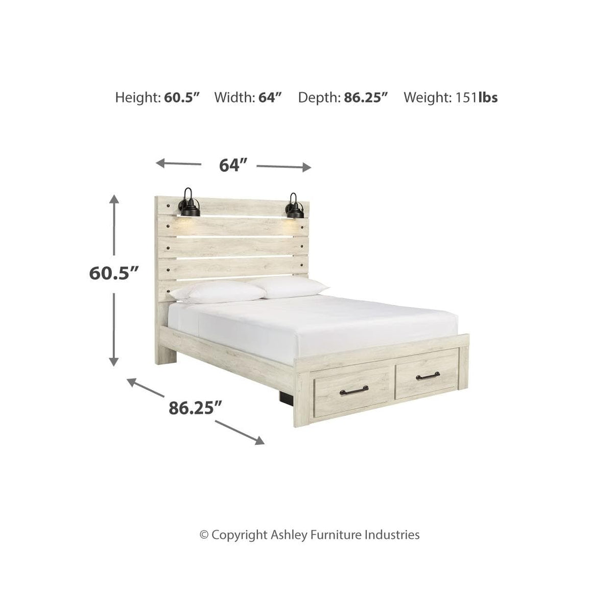 Signature Design by Ashley Cambeck B192B74 6 pc Queen Panel Bedroom Set