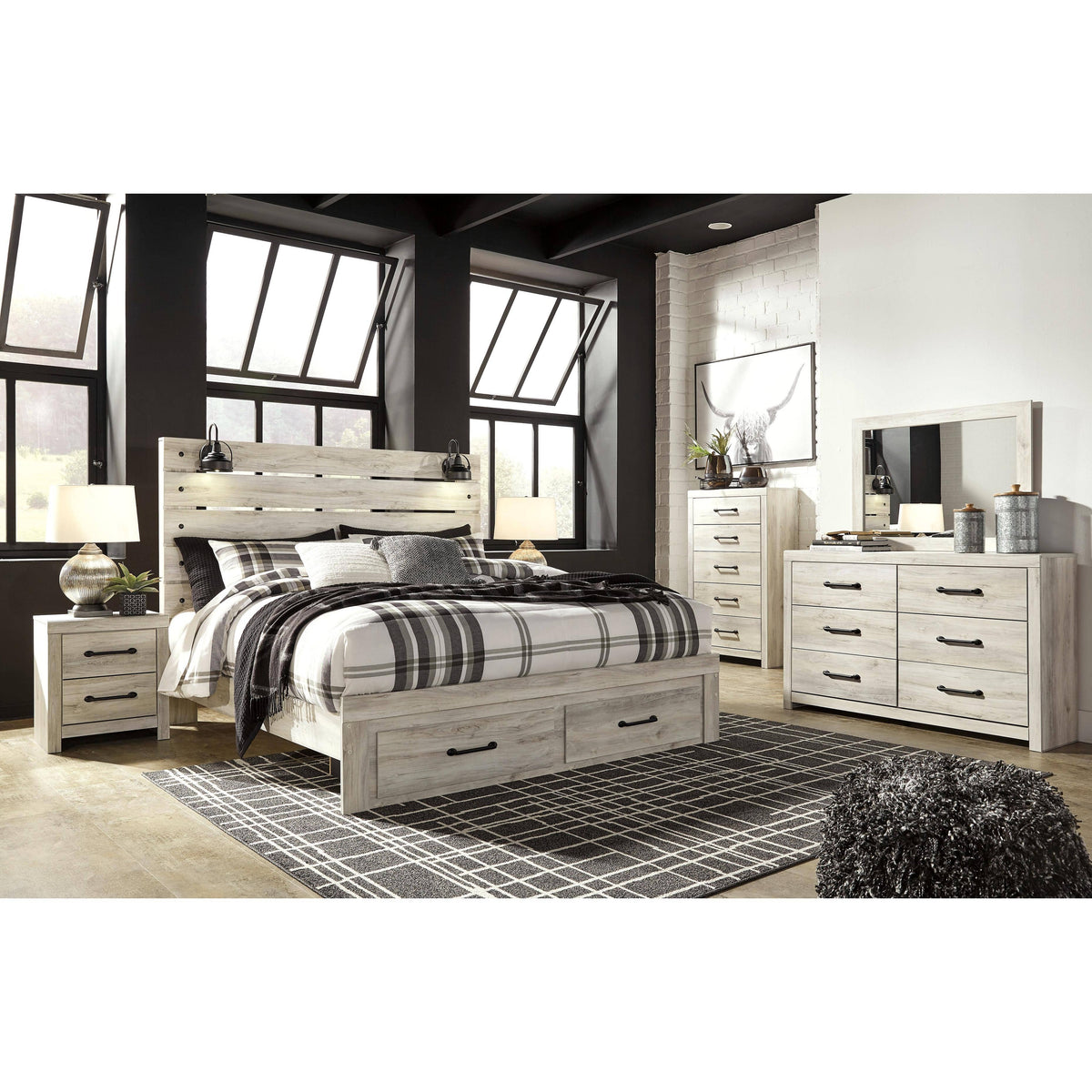 Signature Design by Ashley Cambeck B192B86 8 pc King Storage Panel Bedroom Set