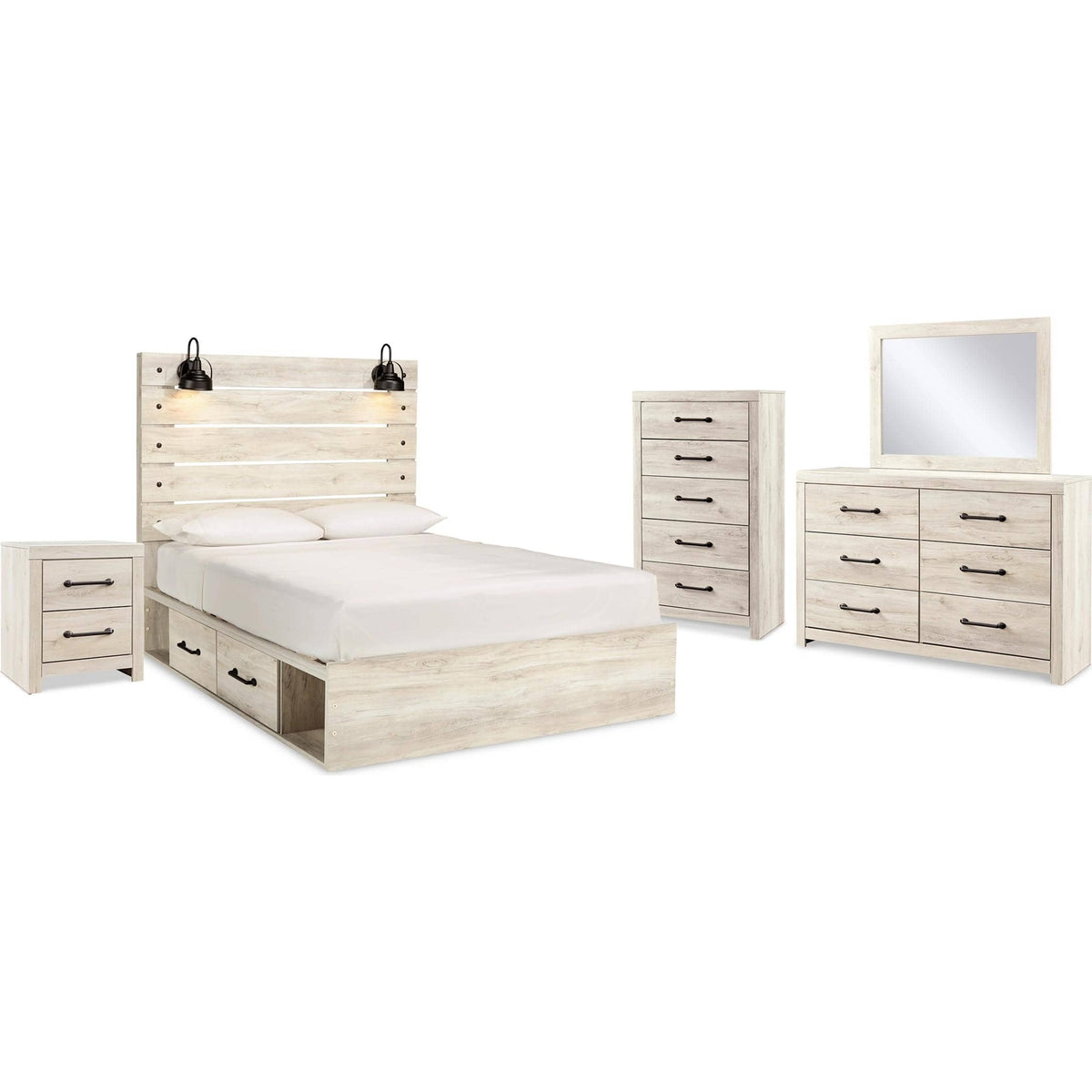 Signature Design by Ashley Cambeck B192B93 7 pc Queen Panel Bedroom Set