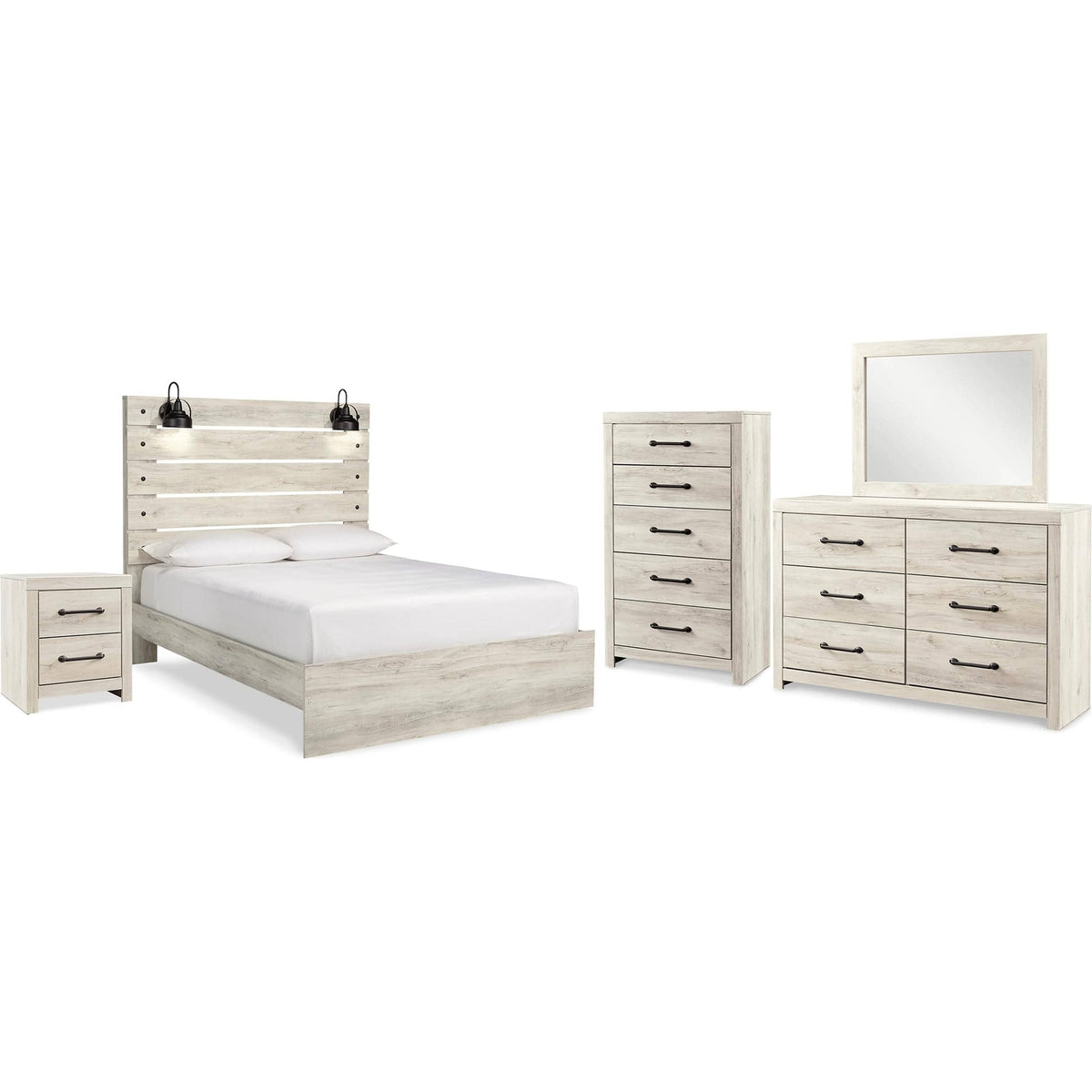 Signature Design by Ashley Cambeck B192B97 7 pc Queen Panel Bedroom Set