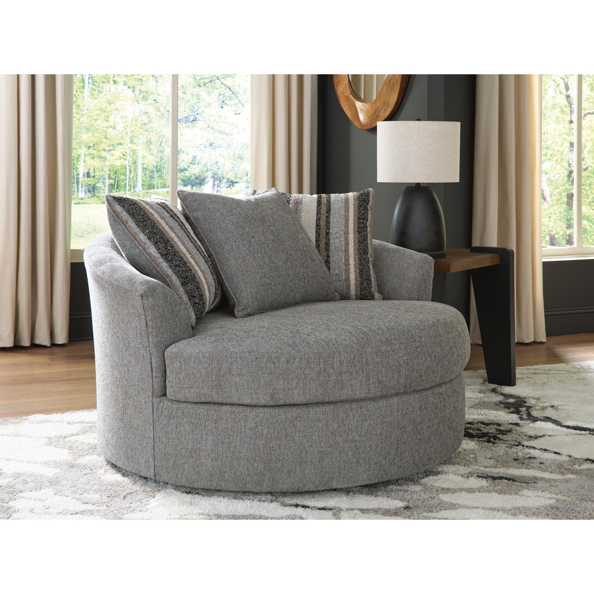 Signature Design by Ashley Creston Heights PC6410621 Oversized Swivel Accent Chair