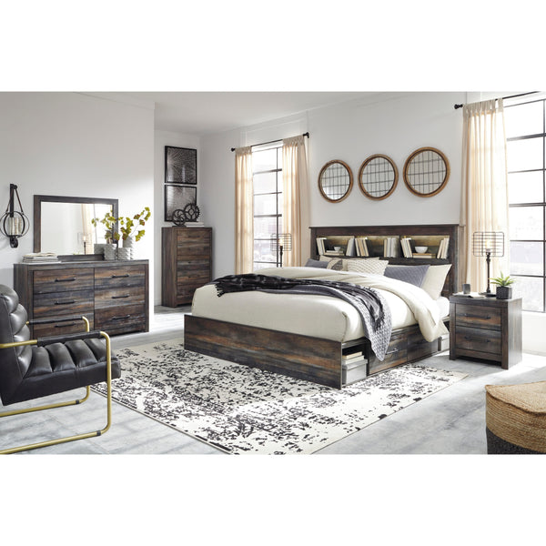 Signature Design by Ashley Drystan B211B110 7 pc King Bookcase Bedroom Set