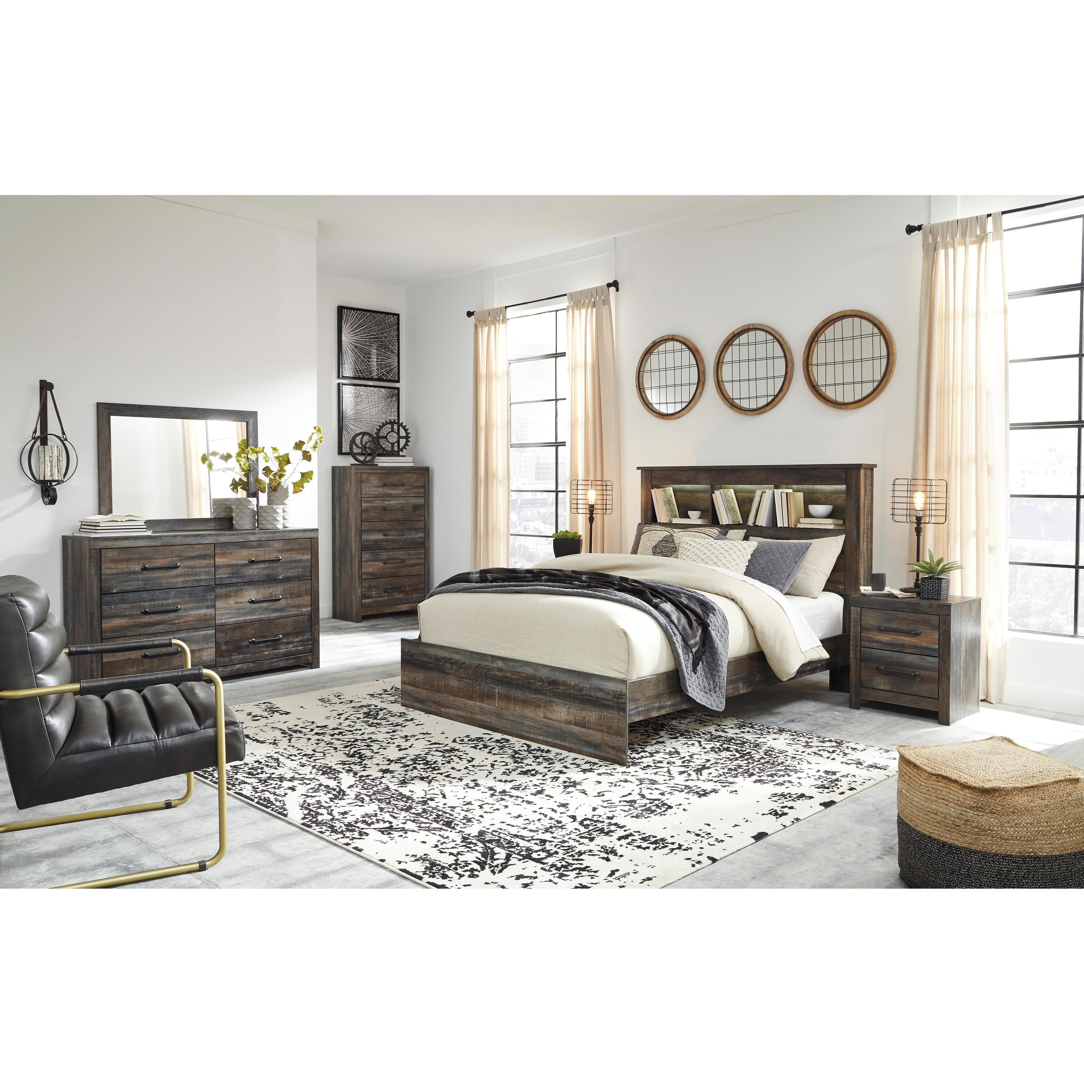 Signature Design by Ashley Drystan B211B111 7 pc Queen Panel Bedroom Set