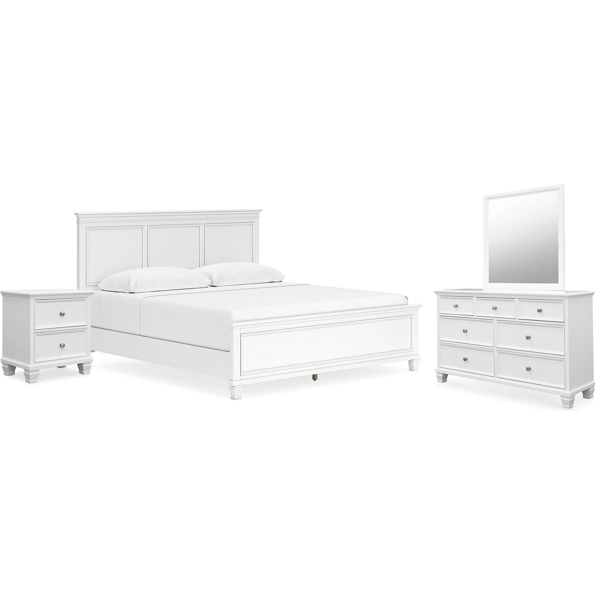 Signature Design by Ashley Fortman B680B17 6 pc King Panel Bedroom Set