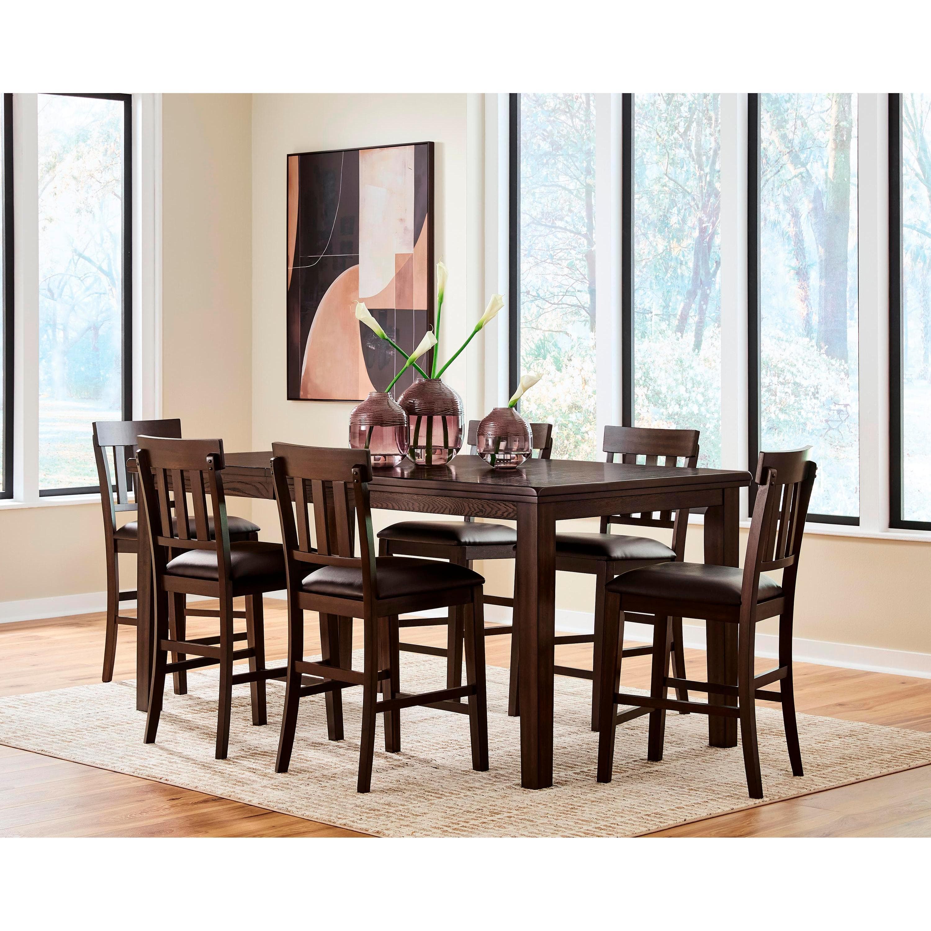 Signature Design by Ashley Haddigan D596 7 pc Counter Height Dining Set