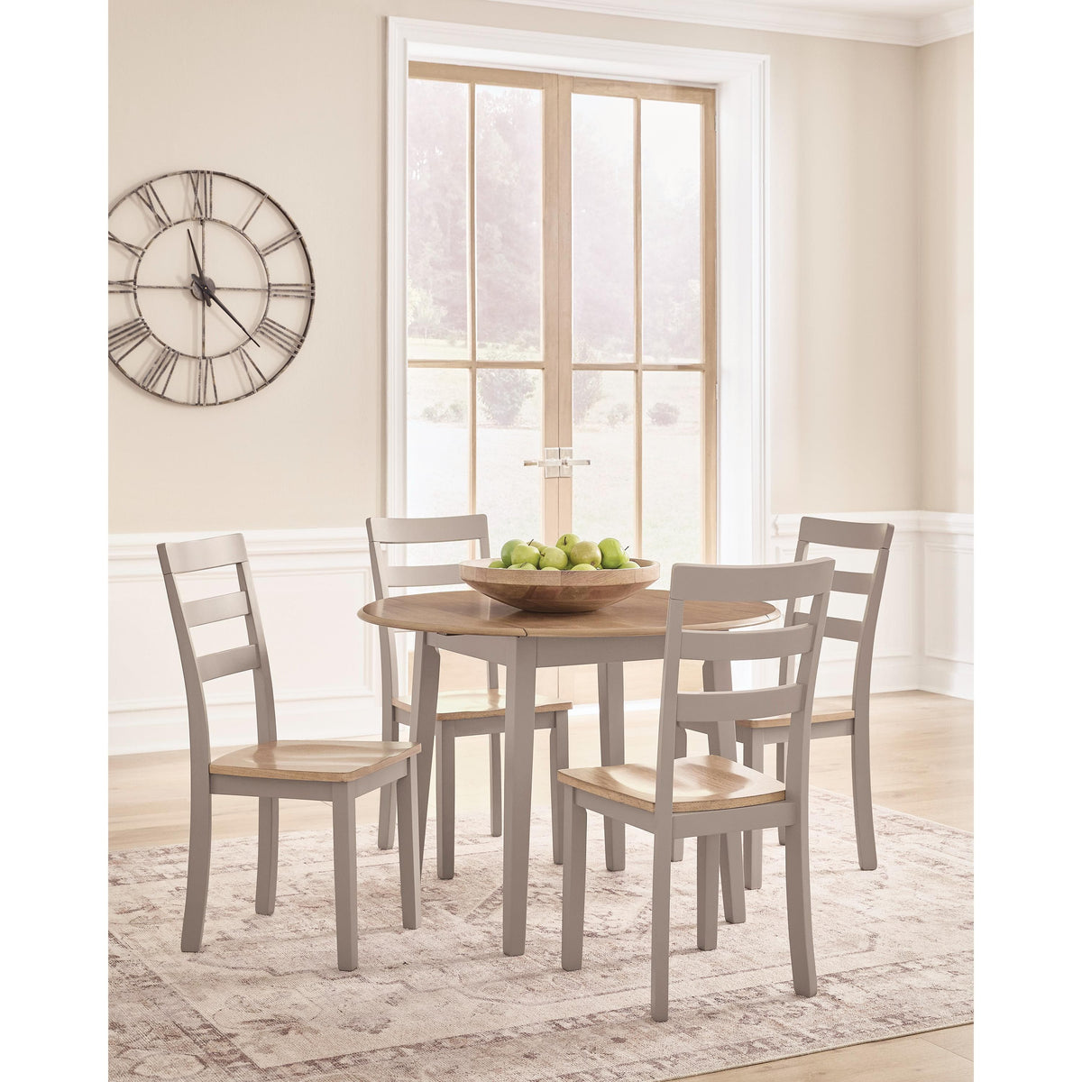 Signature Design by Ashley Harperfeld PCD403-15 Round Drop Leaf Table