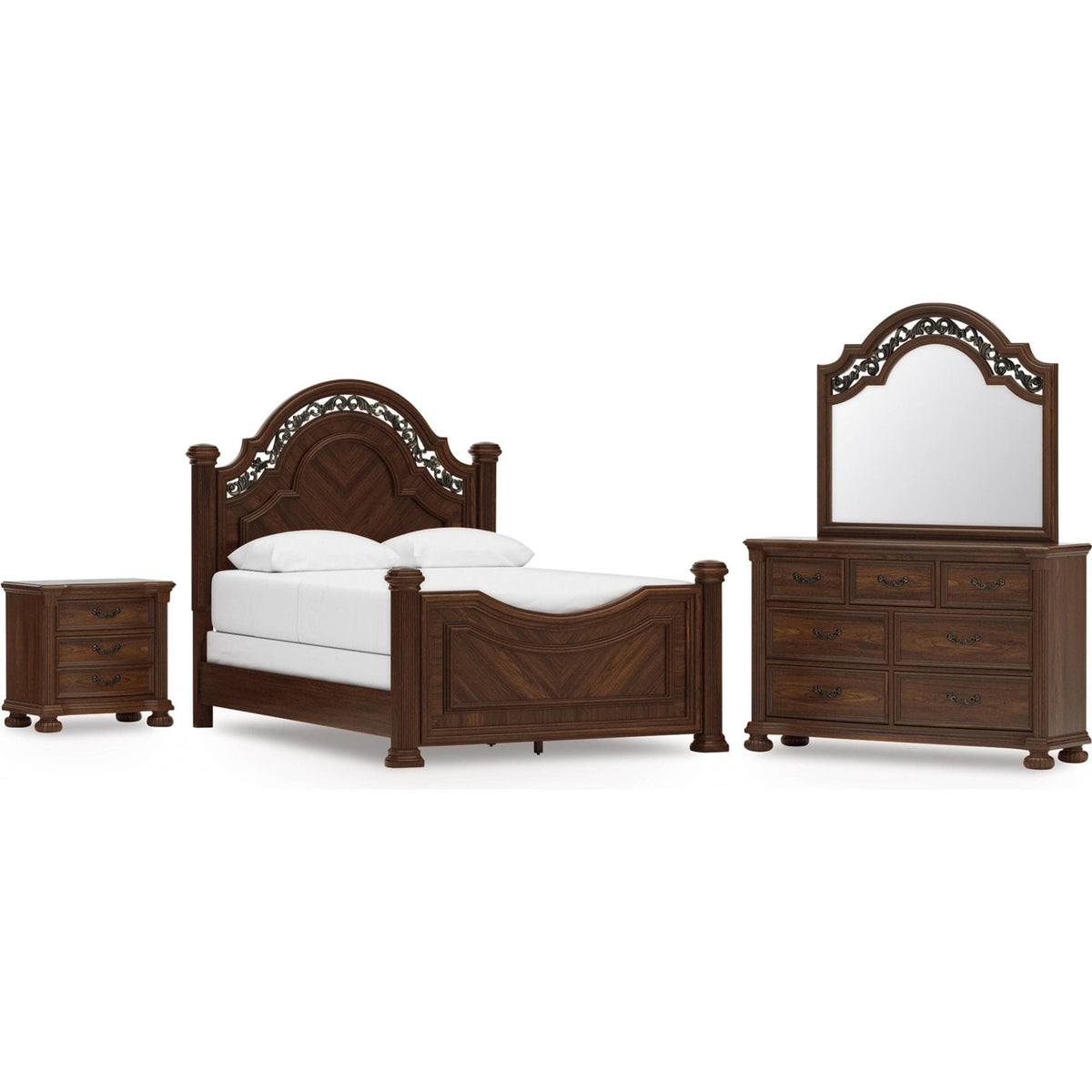 Signature Design by Ashley Lavinton B764B13 6 pc Queen Poster Bedroom Set