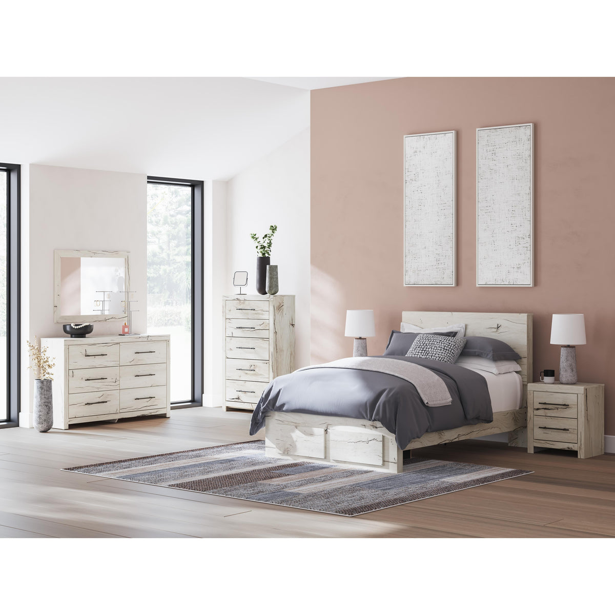 Signature Design by Ashley Lawroy B2310B54 6 pc Full Panel Bedroom Set