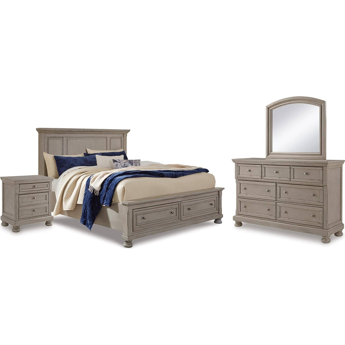 Signature Design by Ashley Lettner B733B46 6 pc Queen Panel Bedroom Set