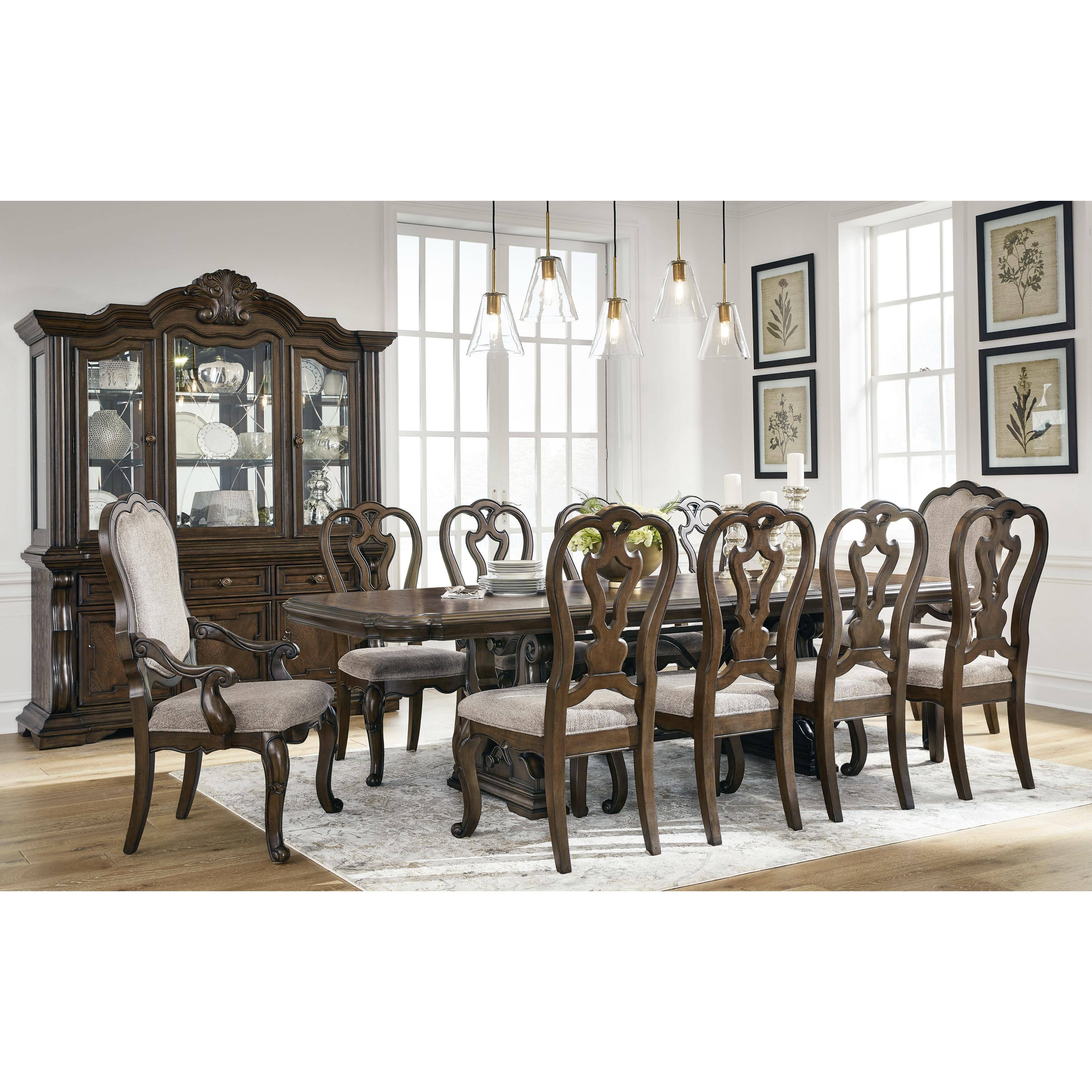 Signature Design by Ashley Maylee D947D14 11 pc Dining Set
