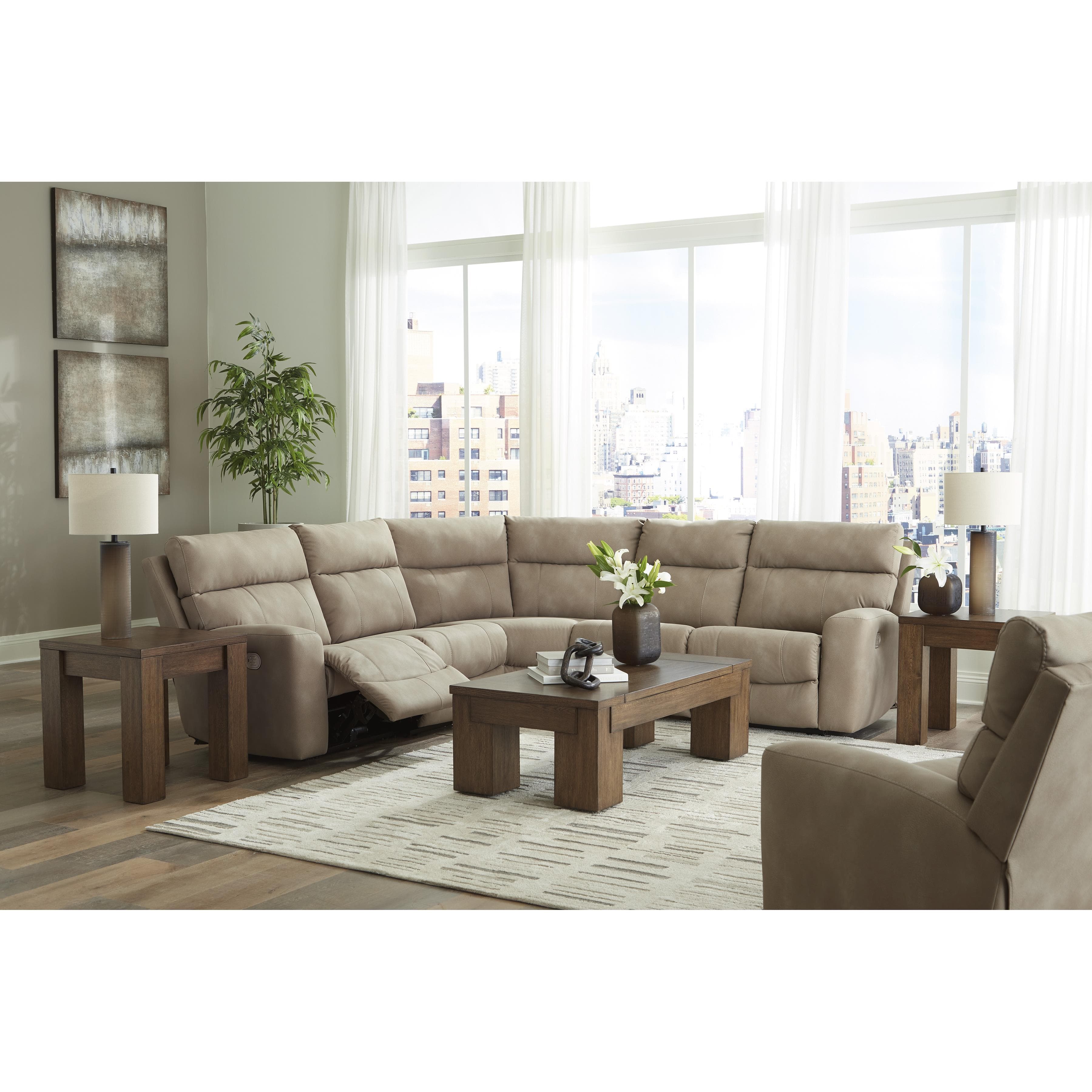 Signature Design by Ashley Next Gen DuraPella Power Leather Look Recliner