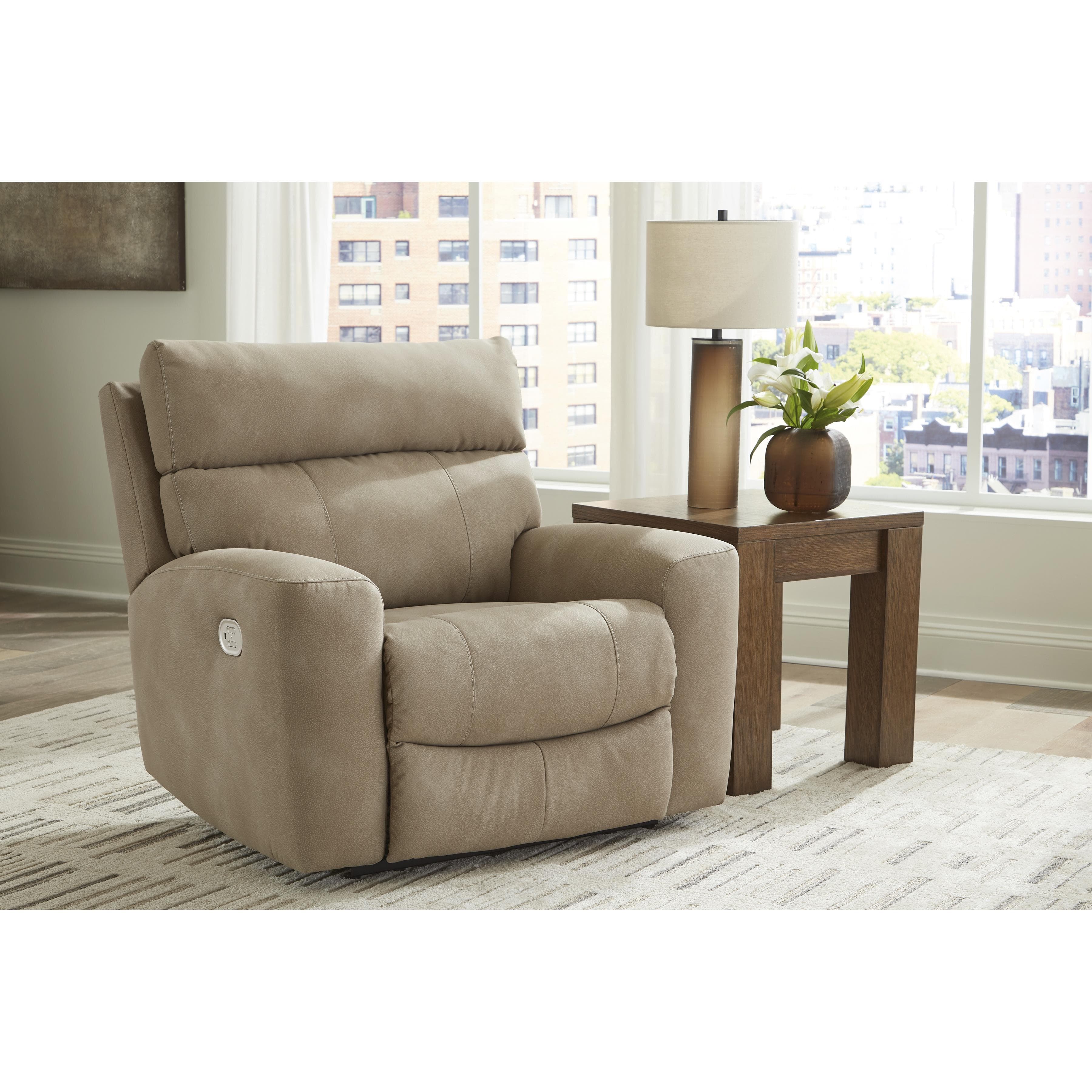 Signature Design by Ashley Next Gen DuraPella Power Leather Look Recliner