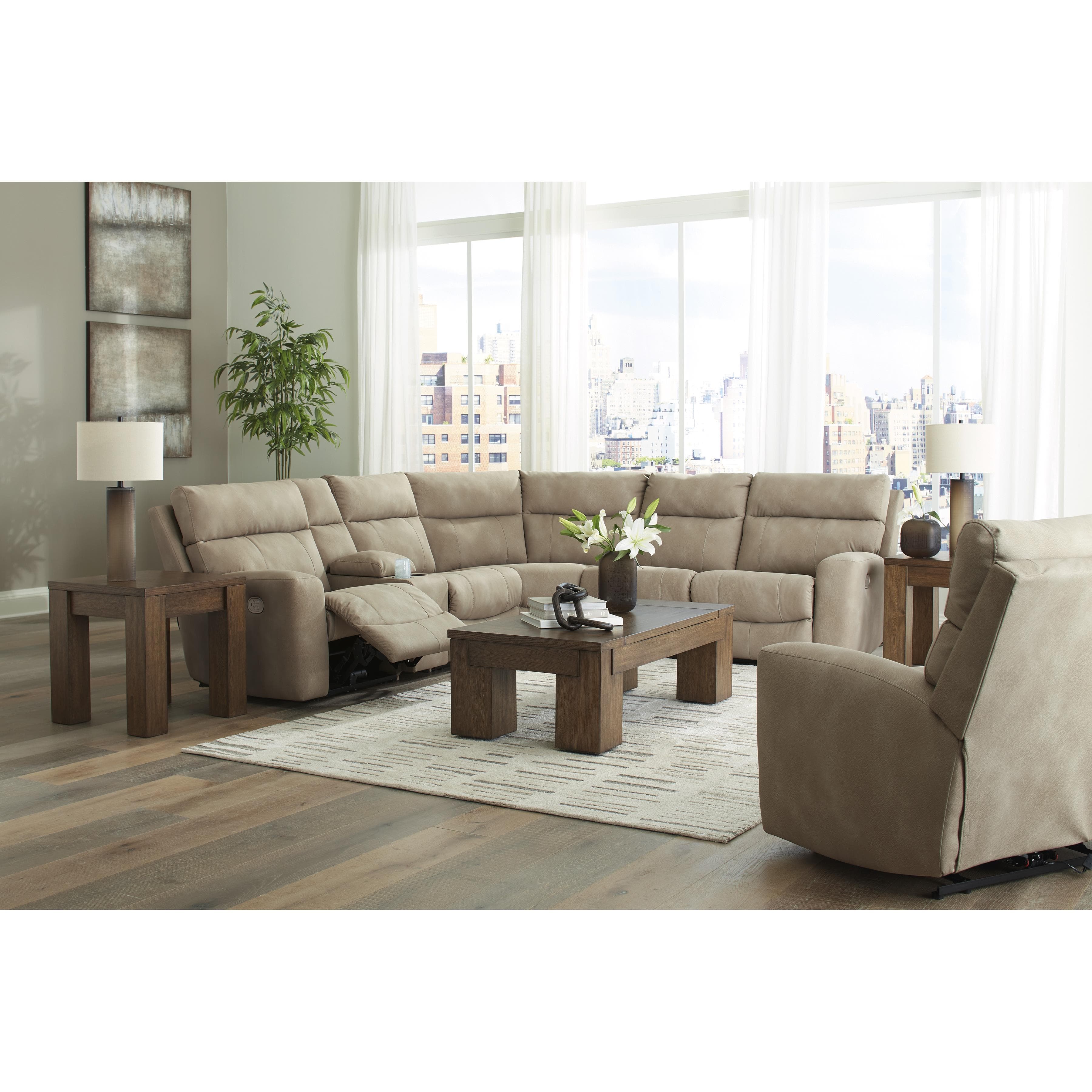 Signature Design by Ashley Next Gen DuraPella Power Leather Look Recliner